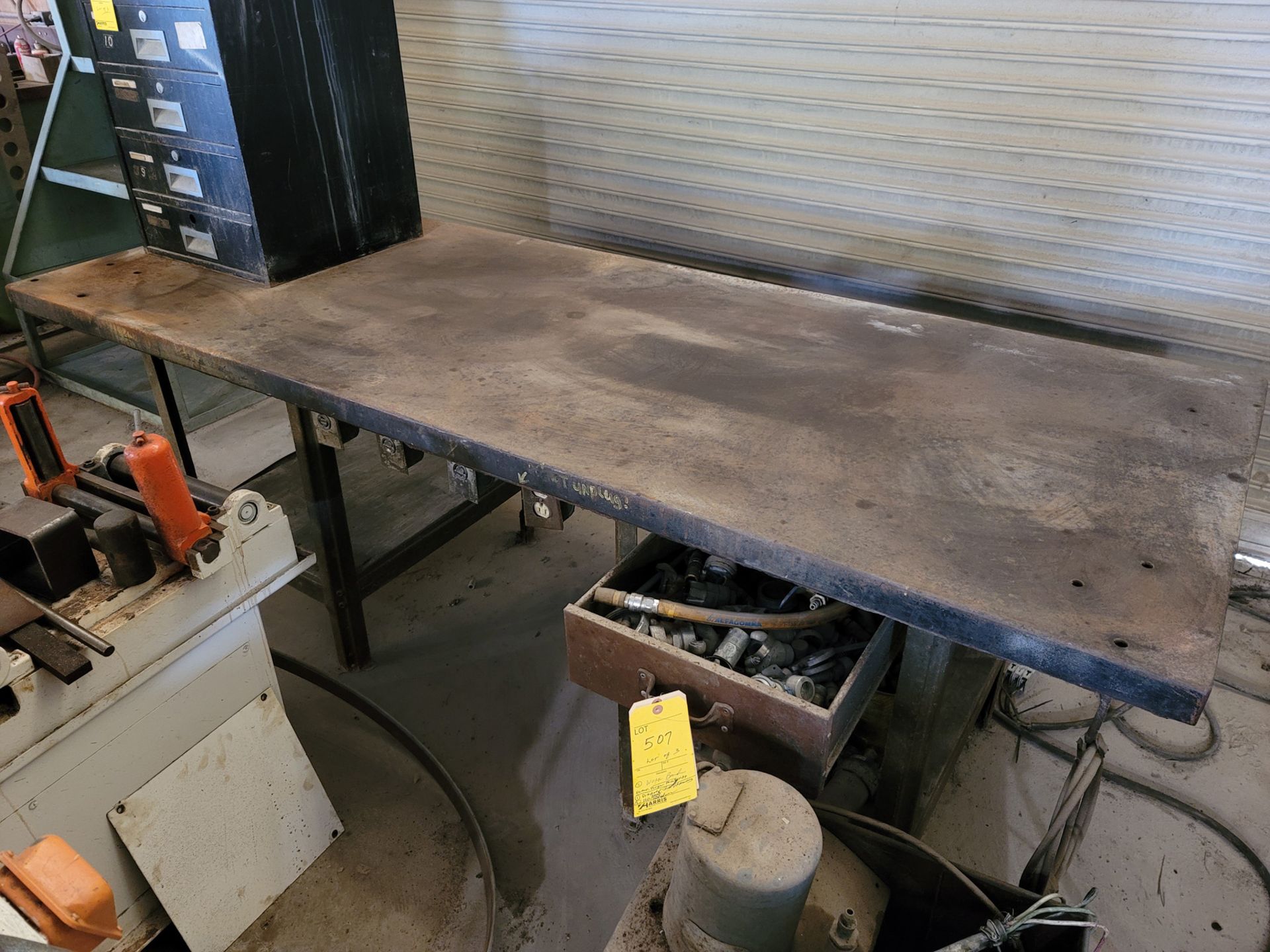 Lot of 3: Work Bench with Electrical Outlets