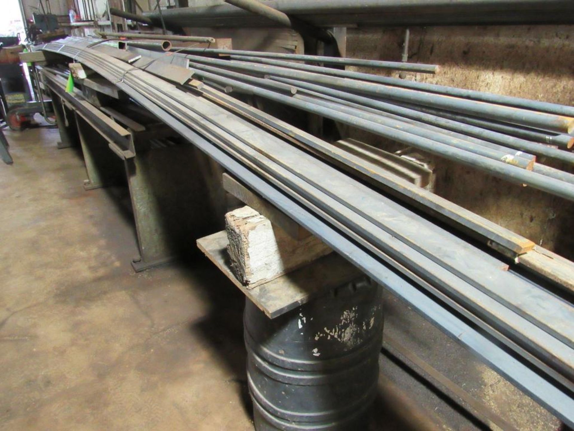 Conveyor Section, 120" x 22" x 30" H, with Assorted Material Contents (solid rod, flat bar) - Image 2 of 5