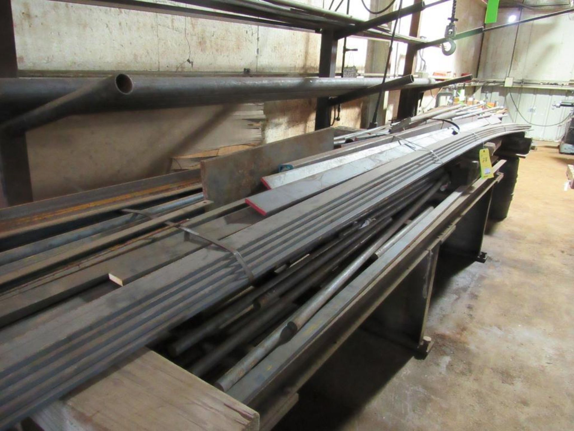 Conveyor Section, 120" x 22" x 30" H, with Assorted Material Contents (solid rod, flat bar) - Image 5 of 5