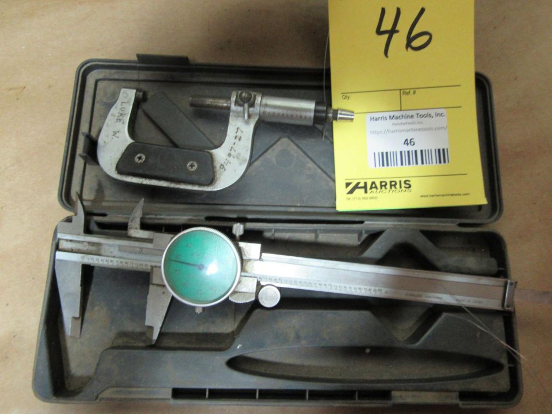 Lot of 2: (1) Caliper, 0.001", (1) ID Micrometer, 0.0001", 1" - 2"