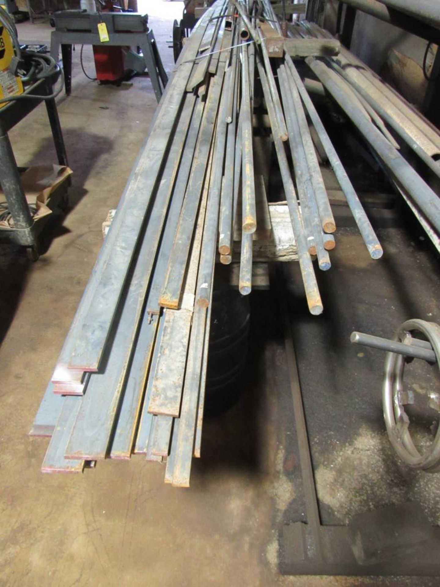 Conveyor Section, 120" x 22" x 30" H, with Assorted Material Contents (solid rod, flat bar) - Image 3 of 5