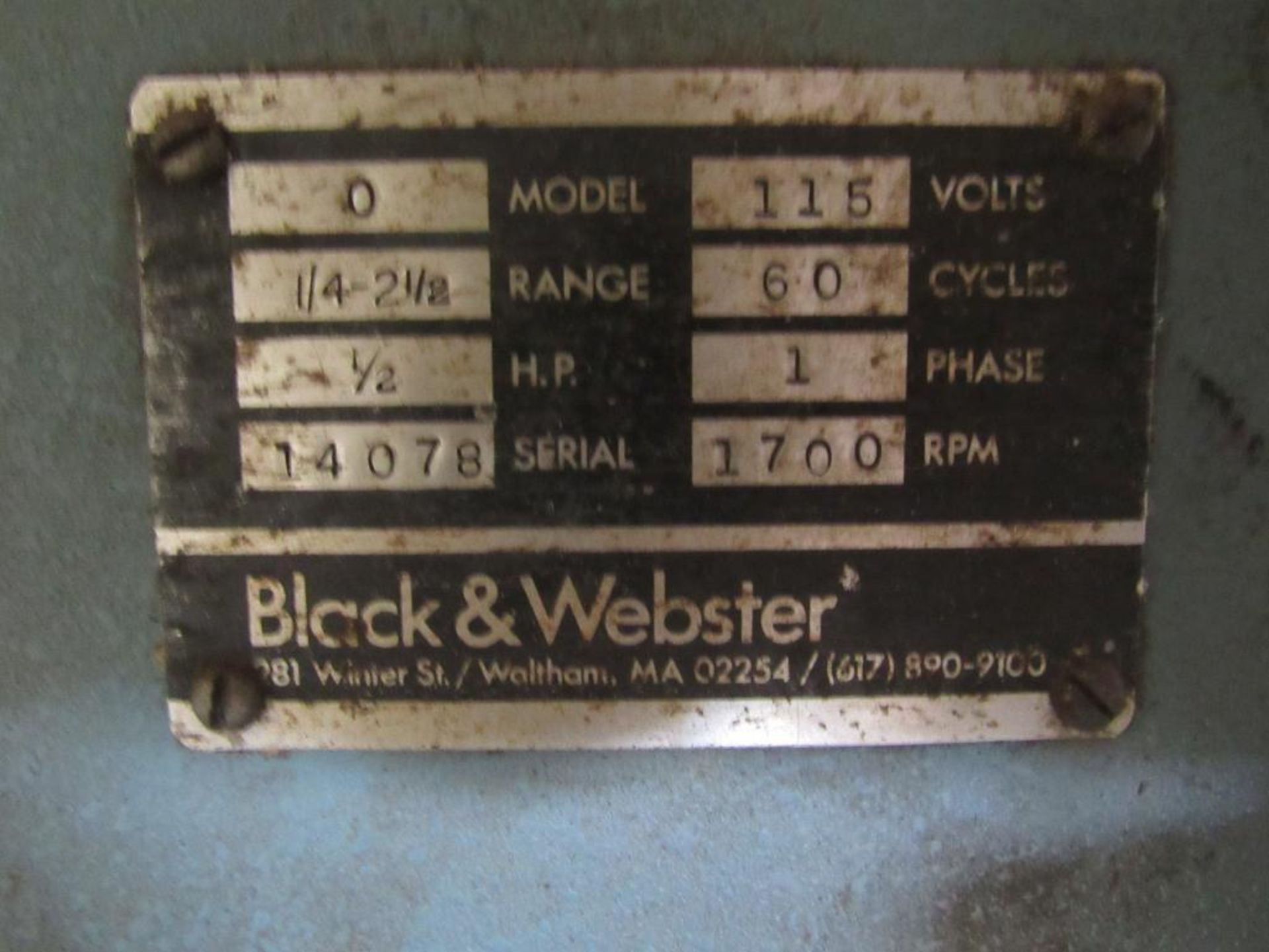 Black and Webster Model 0 Drill Grinder - Image 5 of 5