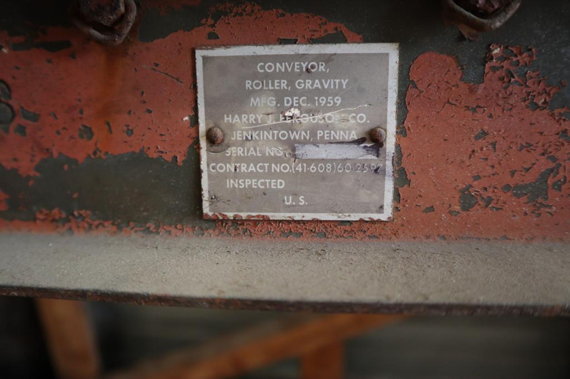 Roller Gravity Feed Conveyor Table, 10' Long - Image 2 of 2