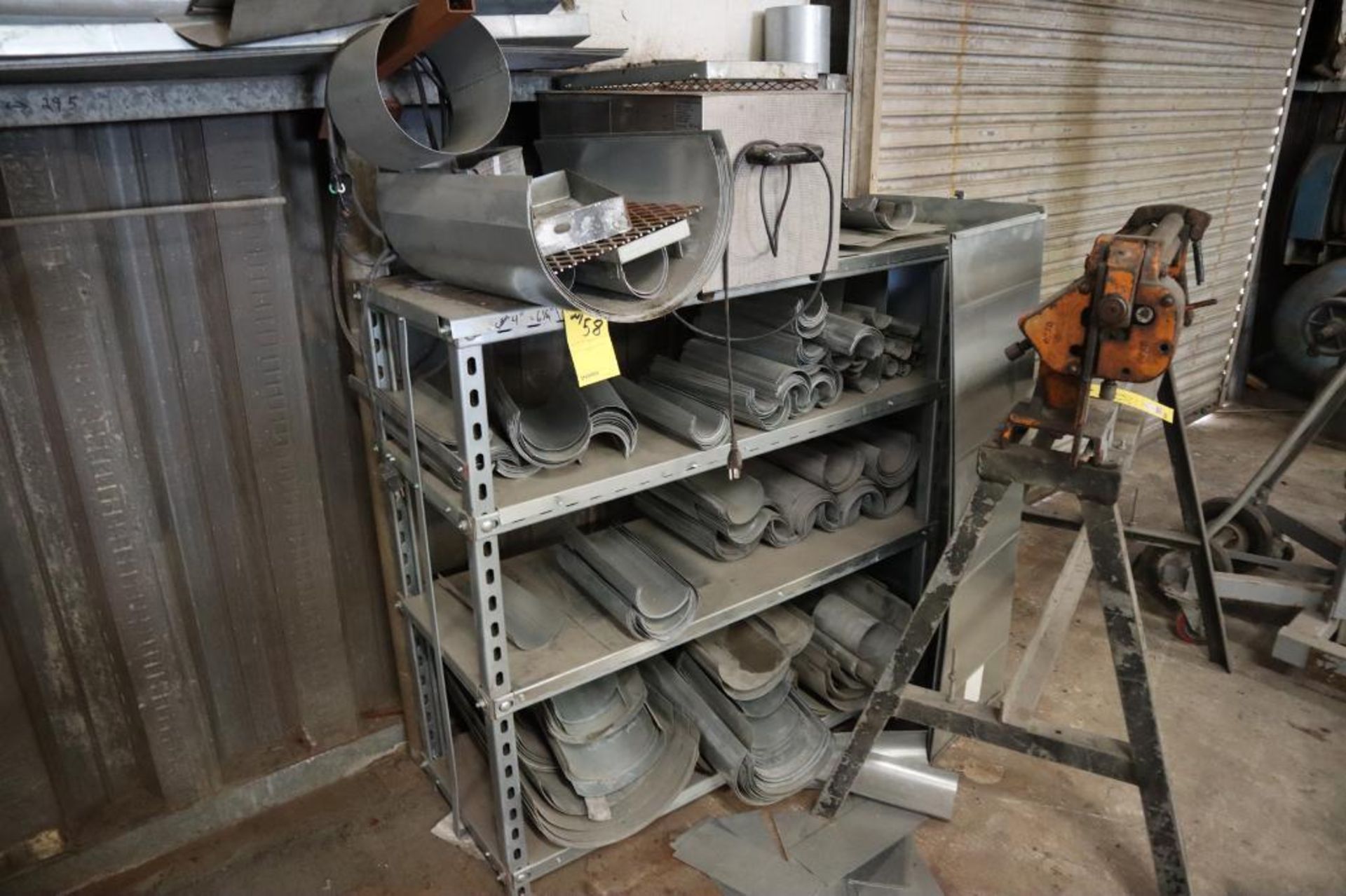 Storage Shelf with Assorted Metal Materials - Image 2 of 2