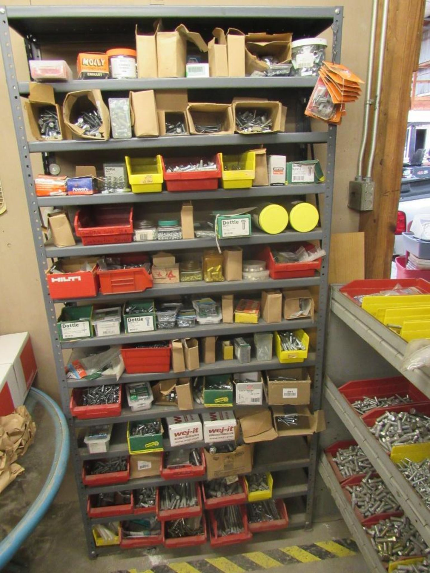 Lot: Assorted Fasteners with Shelving - Image 5 of 7