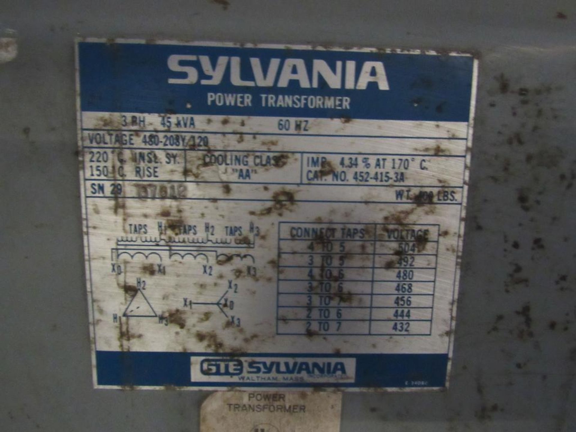 Sylvania Power Transformer - Image 3 of 3