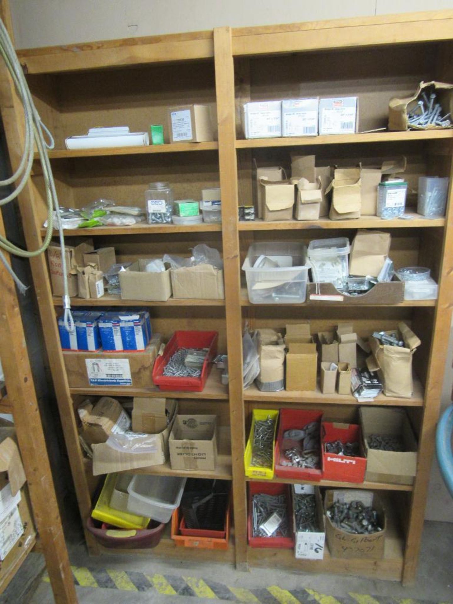 Lot: Assorted Fasteners with Shelving - Image 6 of 7