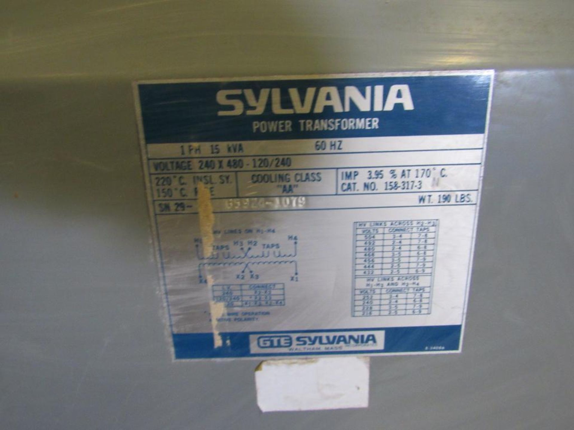 Sylvania Power Transformer - Image 3 of 3