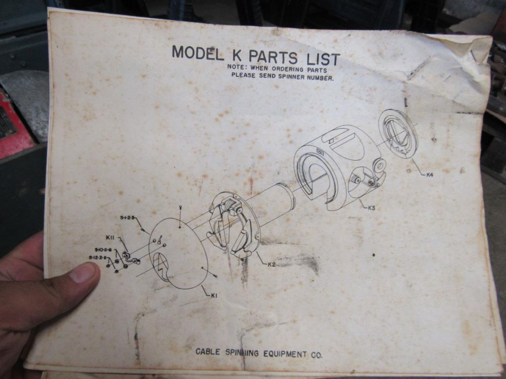 Model K Cable Spinner in Wooden Box - Image 2 of 4