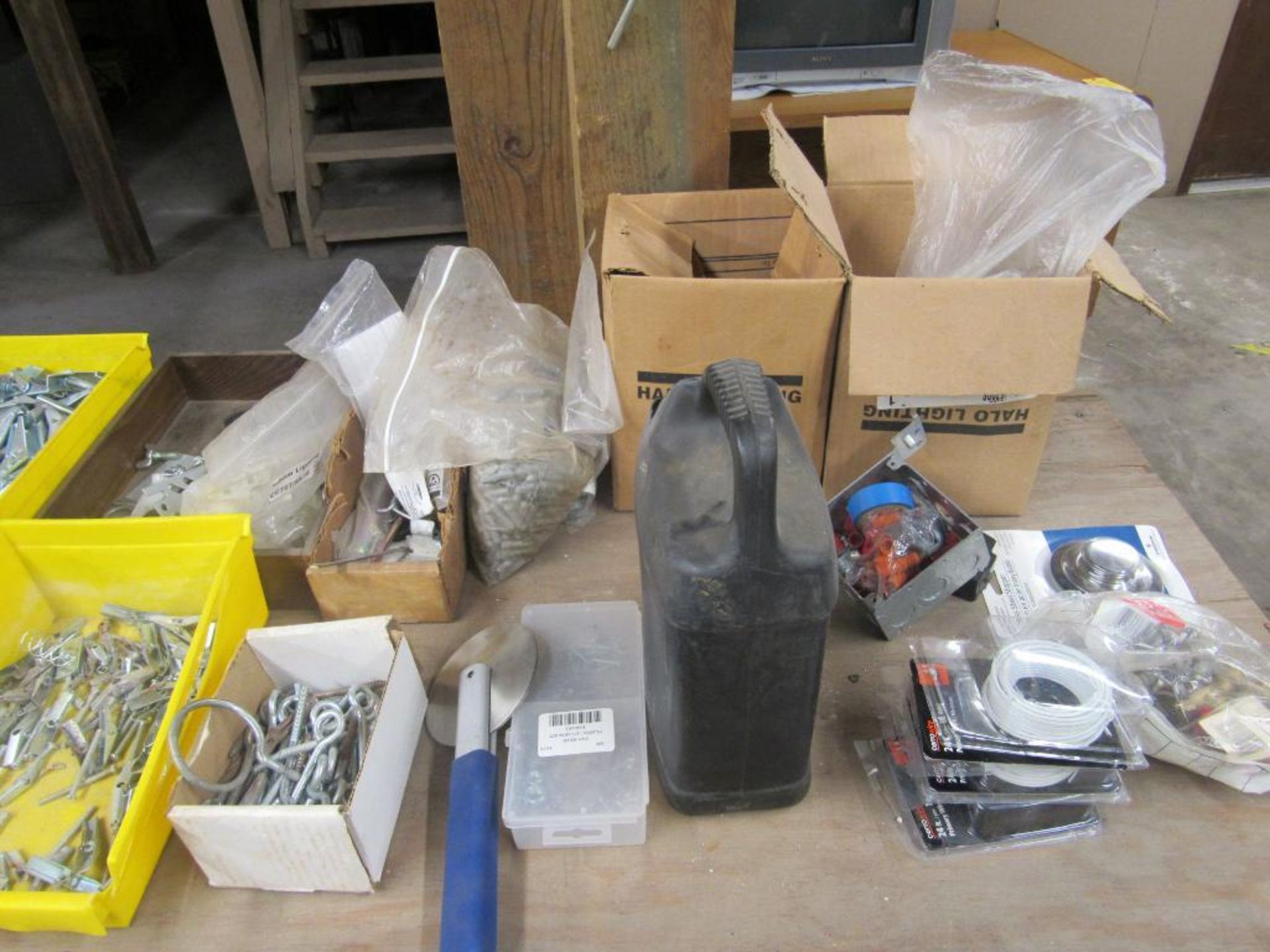 Lot: Assorted Fasteners with Shelving