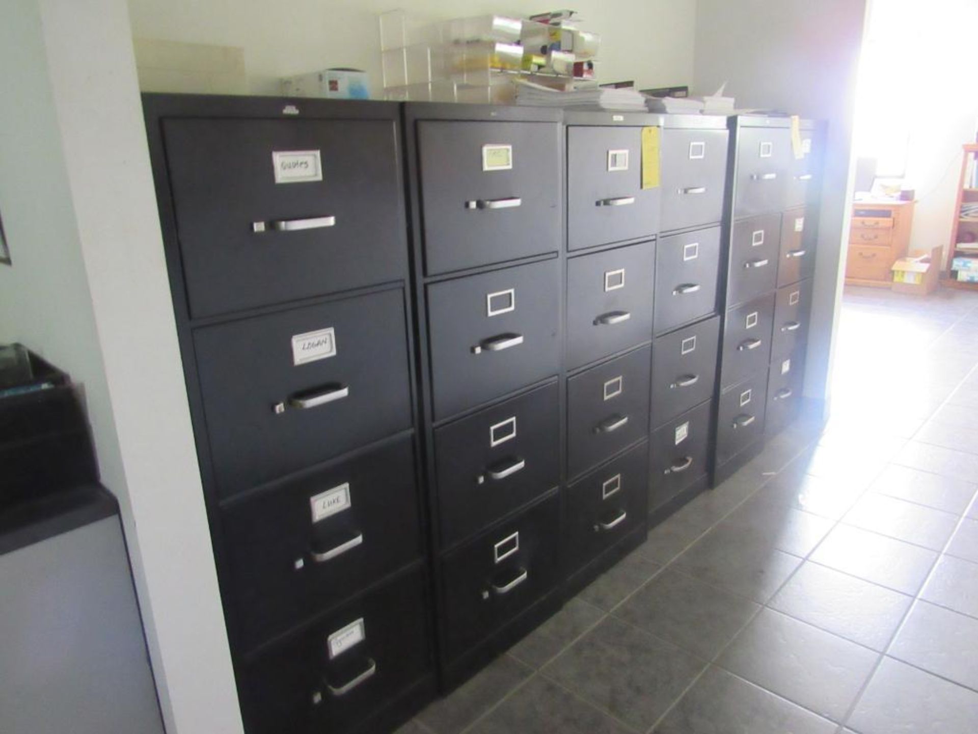 Lot of 6: 4-Drawer File Cabinets