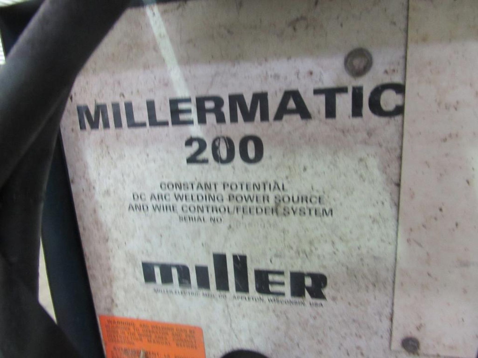 Miller 200 Stock #07633, S/N B580032 - Image 3 of 3