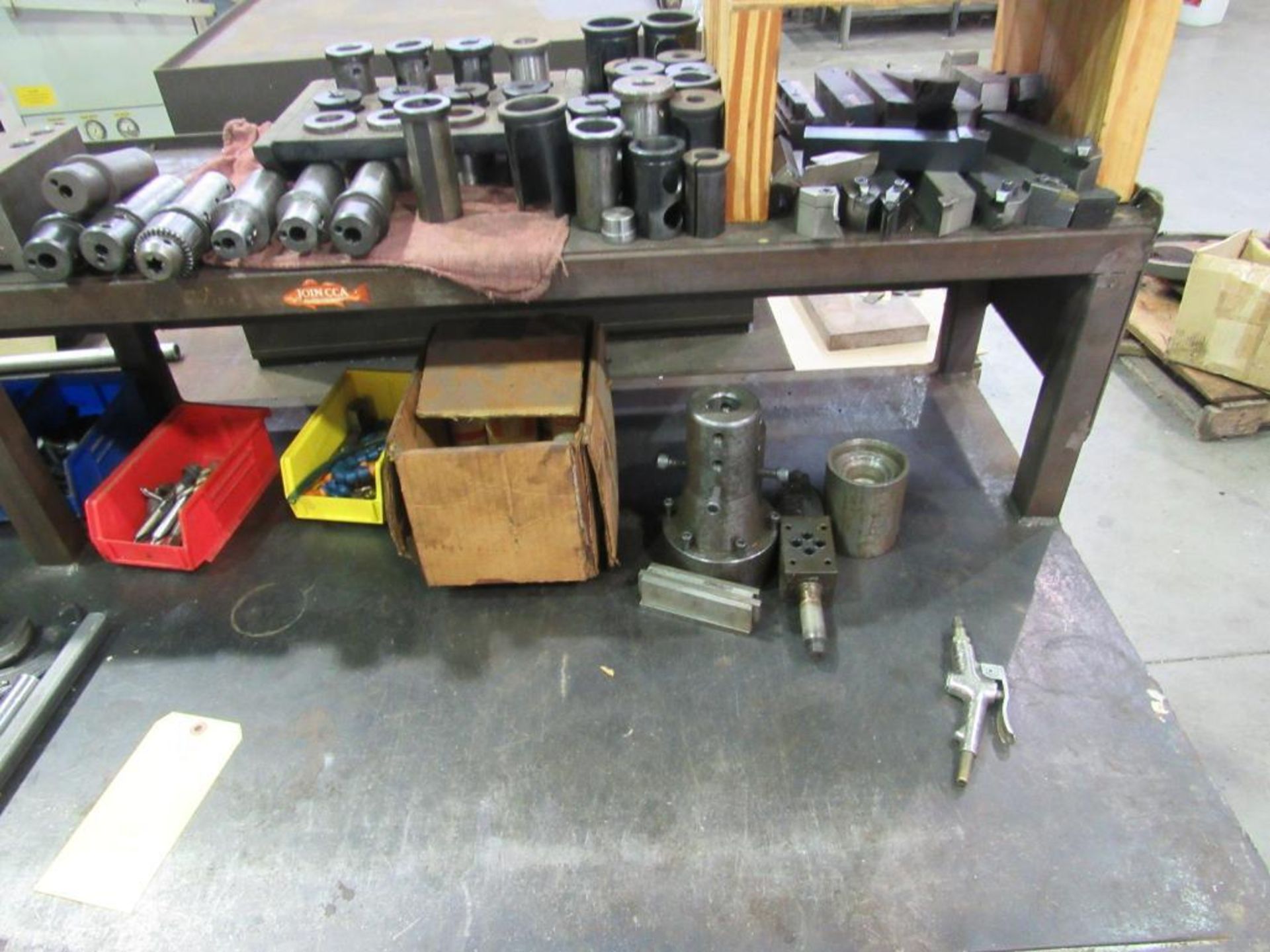 Lot: CNC Tooling for Fortune Vturn II-26 with Operator Bench and side station; Assorted Tooling (see - Image 2 of 9