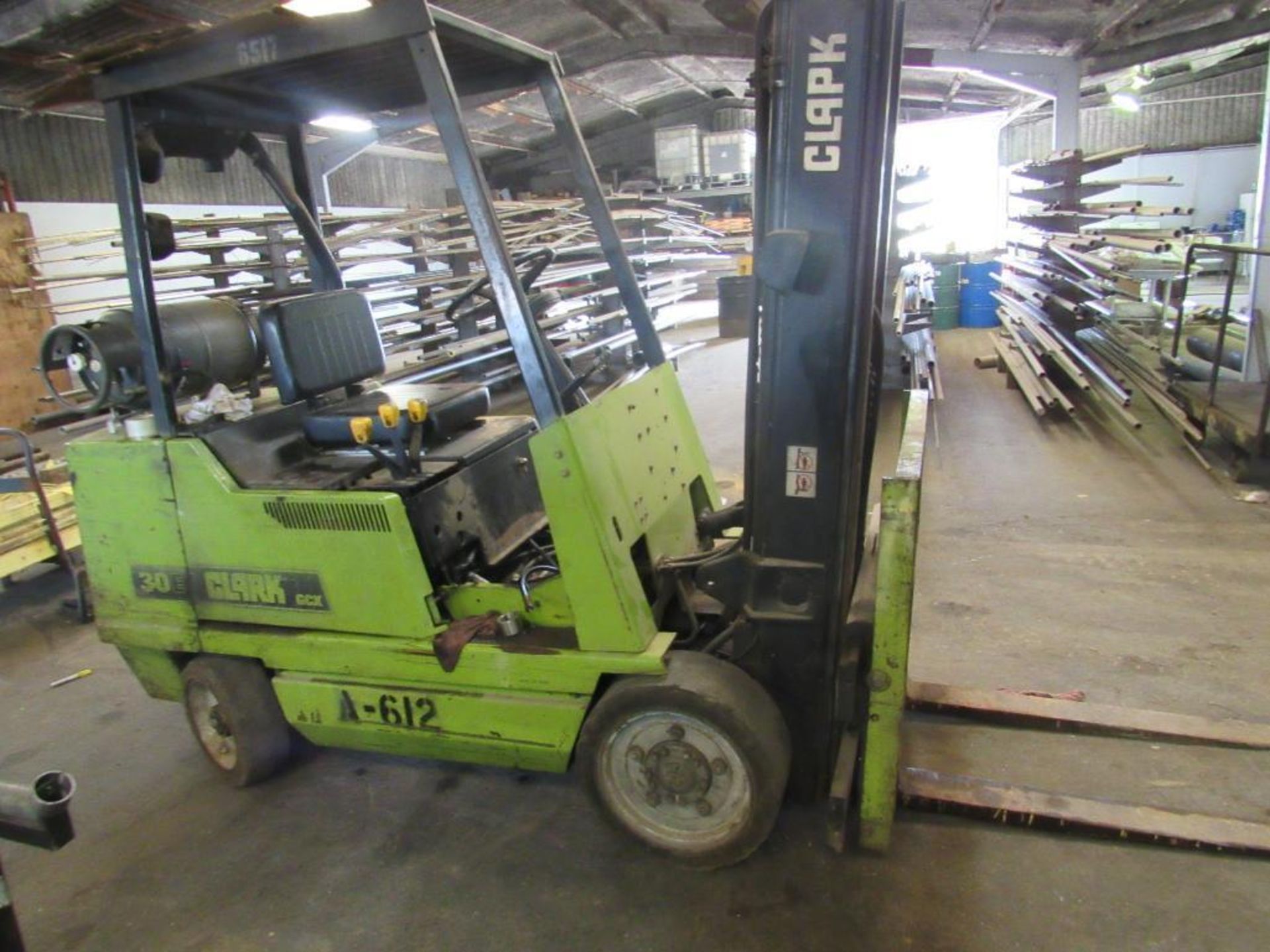 5000 Lb. Clark Model GCX30E Forklift - Image 3 of 7