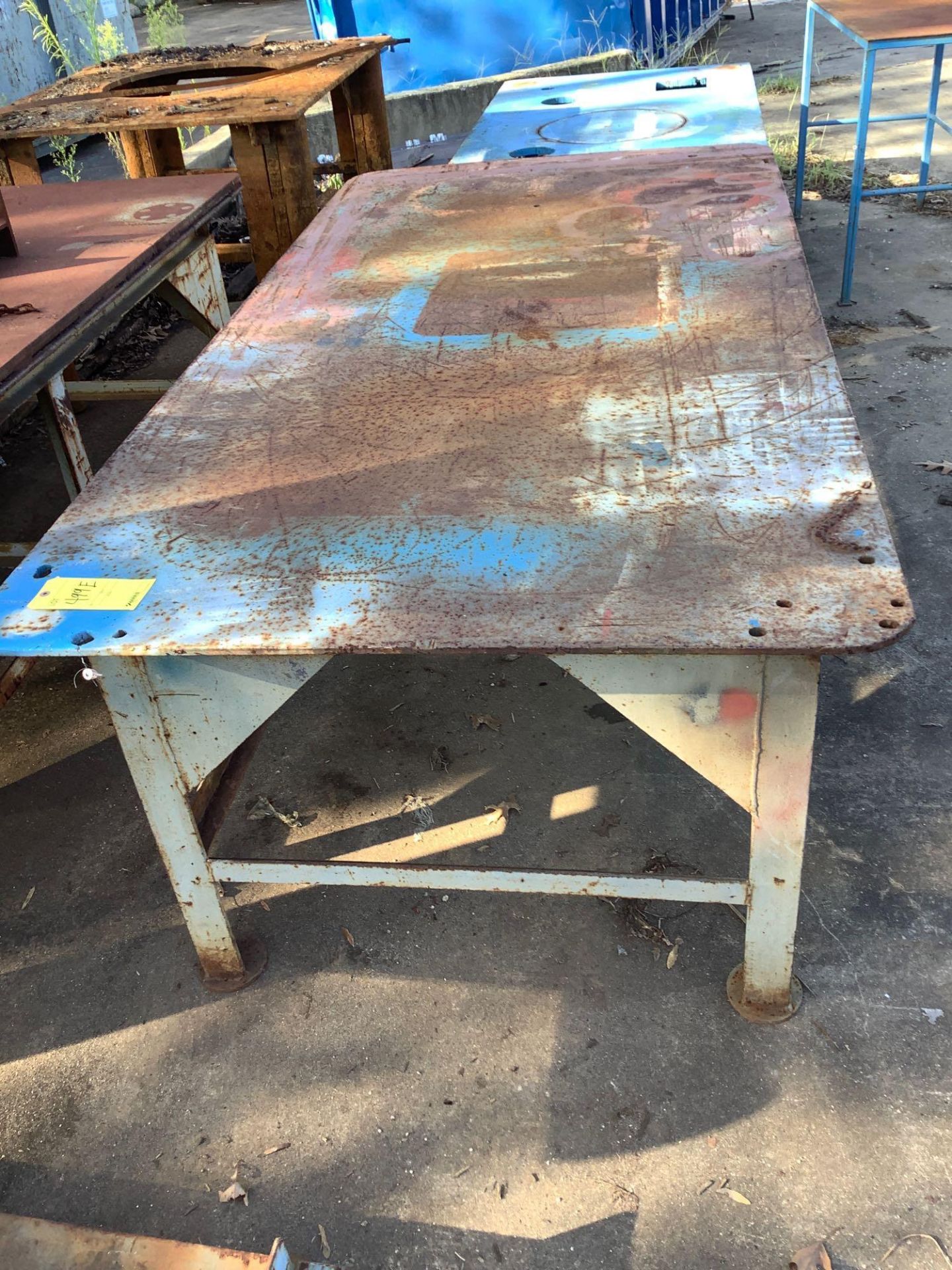 Lot of 5: Metal Tables, Assorted Sizes - Image 2 of 7