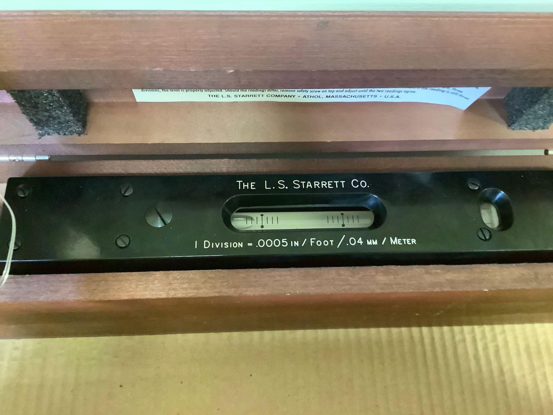 QC: Starrett Master Precision Level No. 199 - In Box - Image 2 of 4