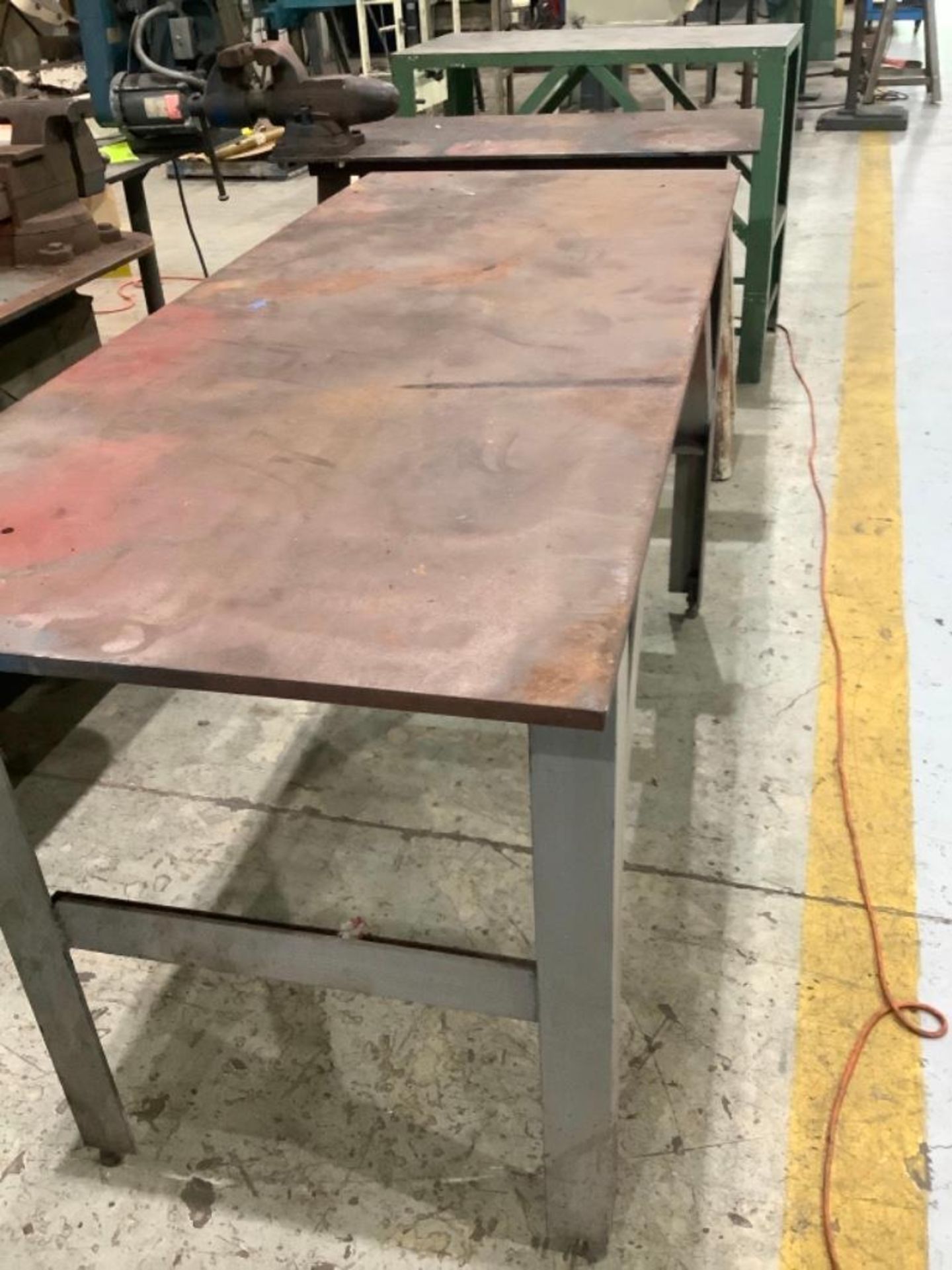 Lot of 2: Heavy Duty Metal Tables - Image 3 of 4