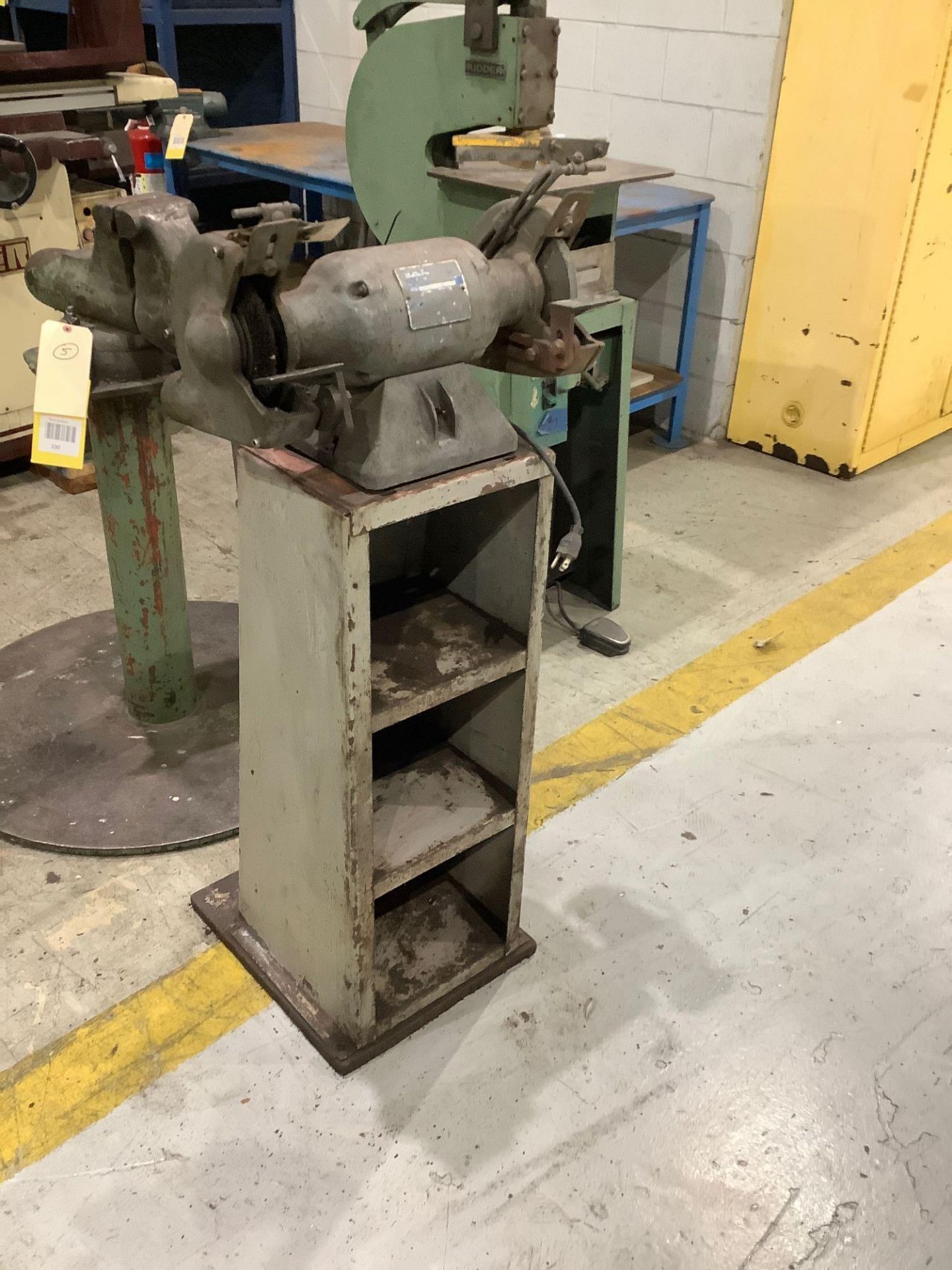 6" Baldor Double Ended Grinder on Stand