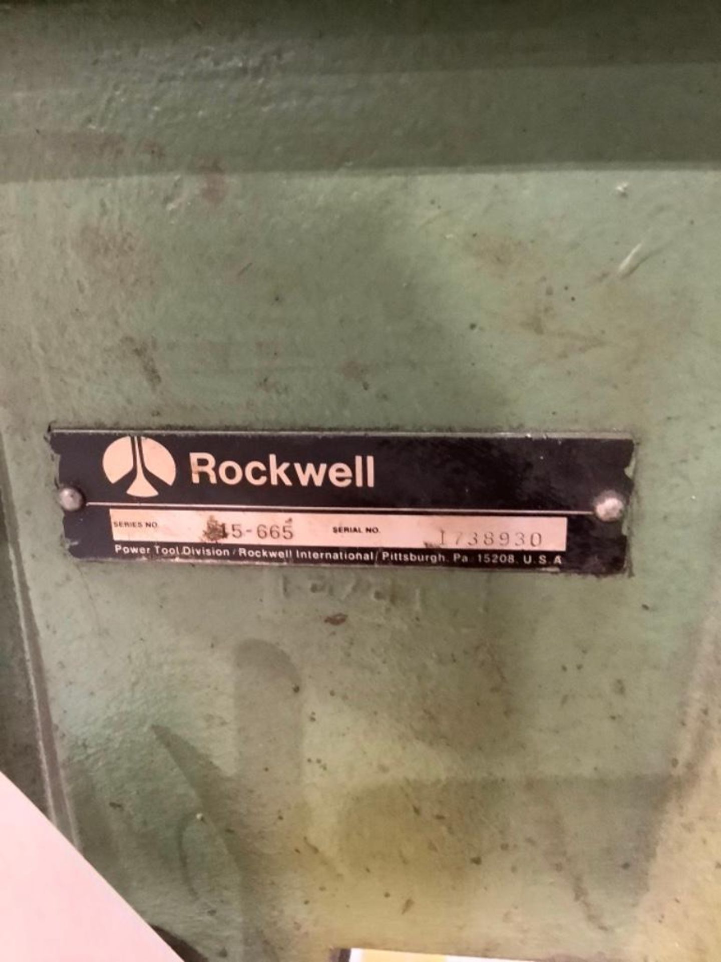 Rockwell Floor Drill Press, Model 15-665 - Image 4 of 4