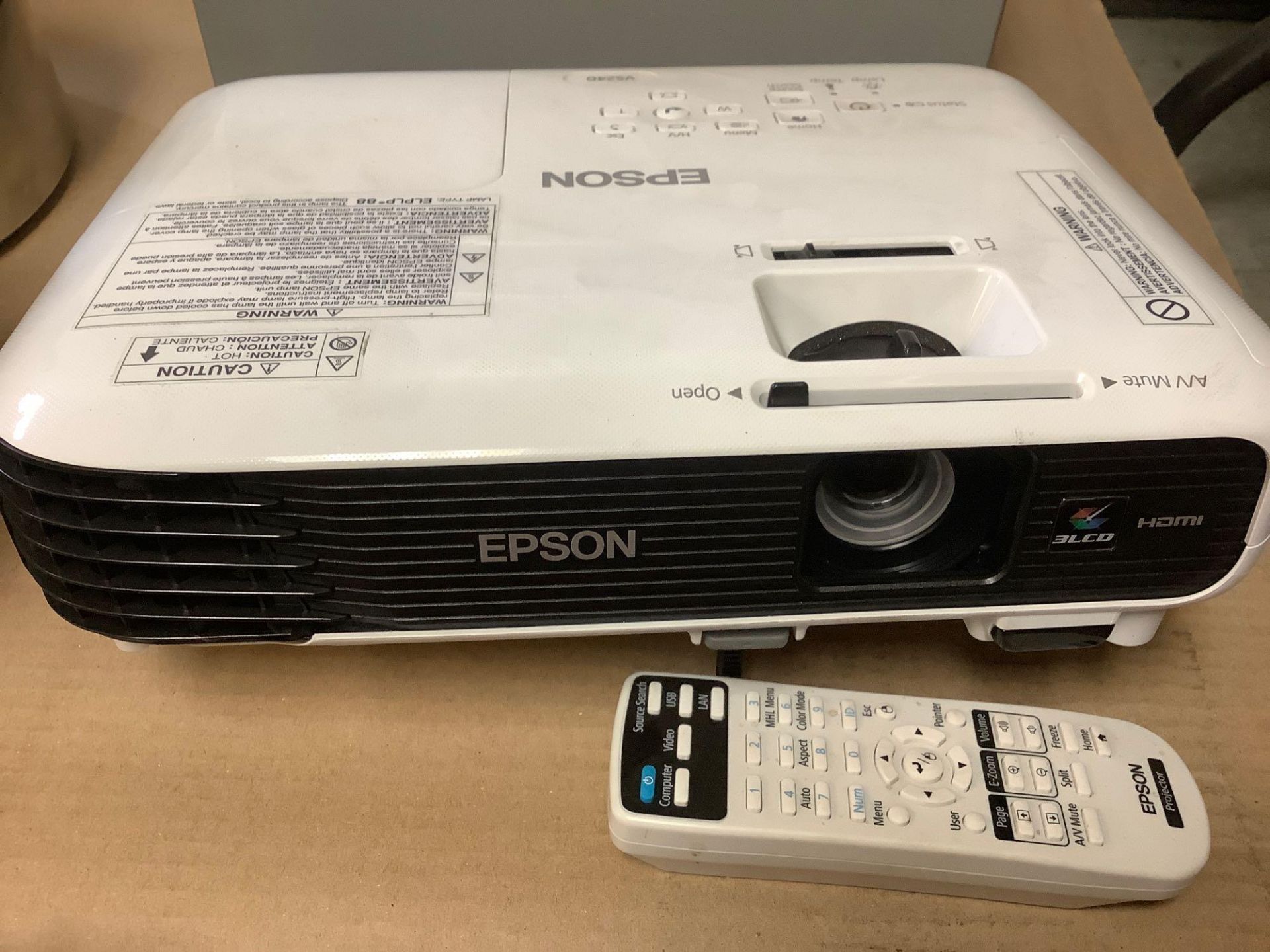 QC: Epson LCD Projector - Image 3 of 3