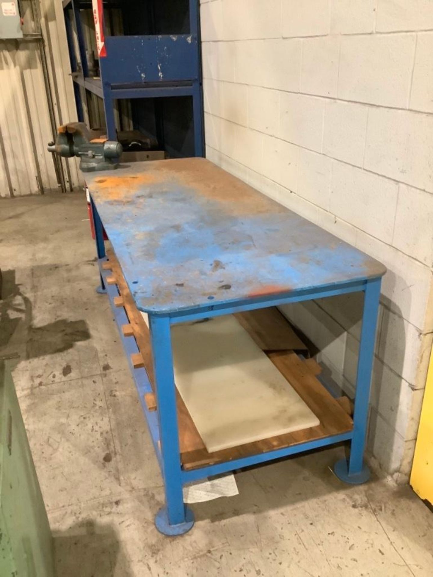 Heavy Duty Metal Table with Vise