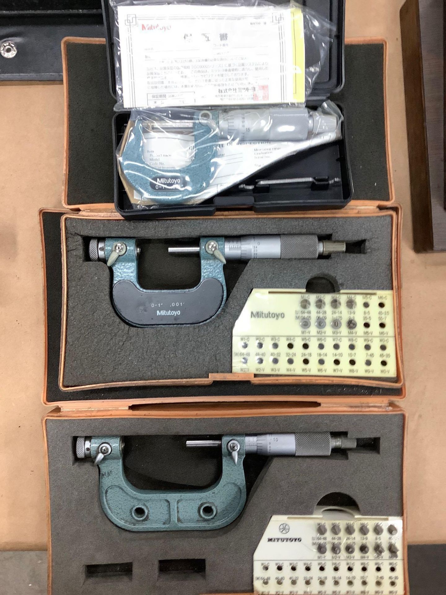 Lot of 3 Mitutoyo Micrometers