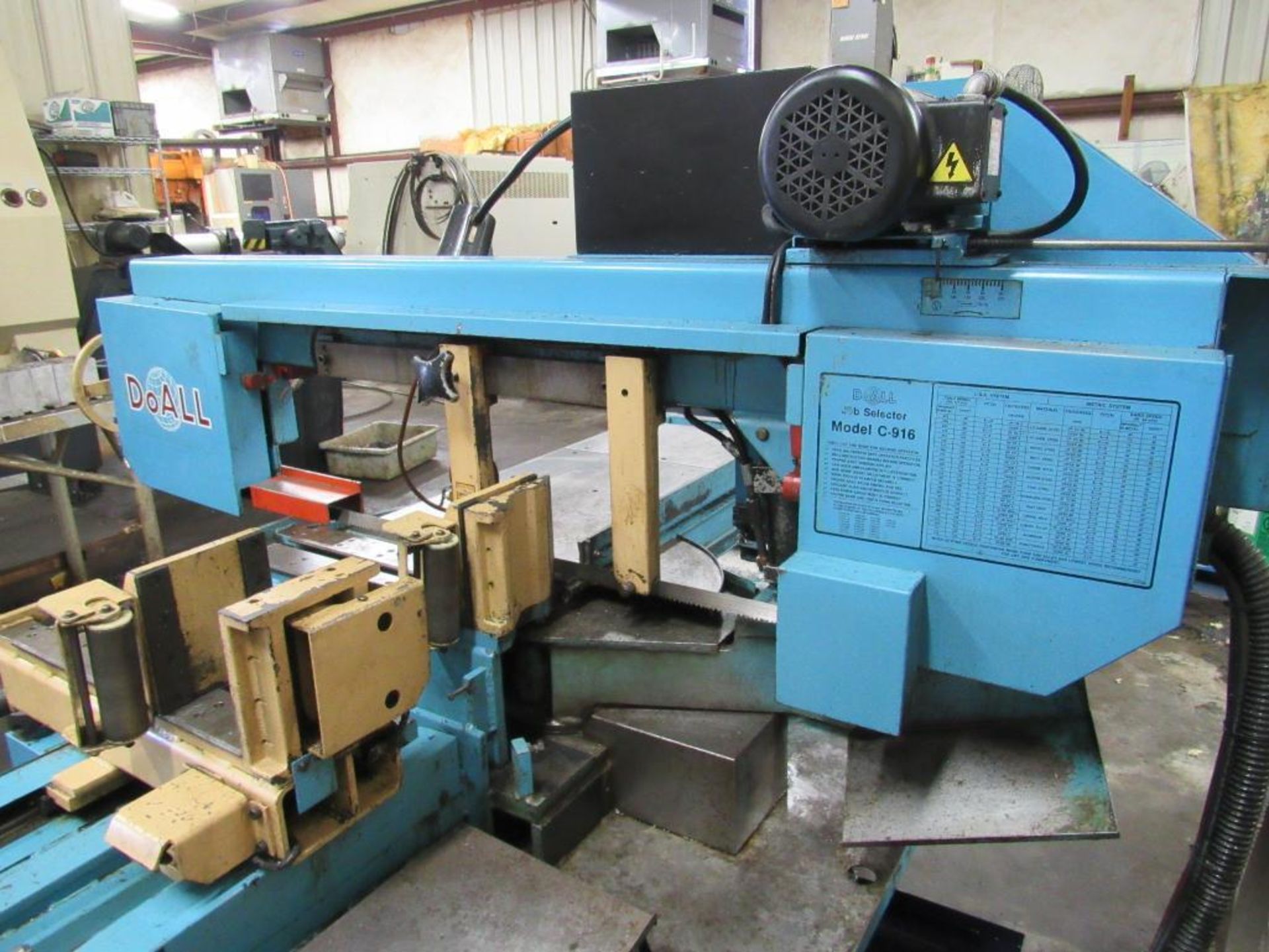 DoALL Model C-916SA Horizontal Bandsaw - Image 7 of 20