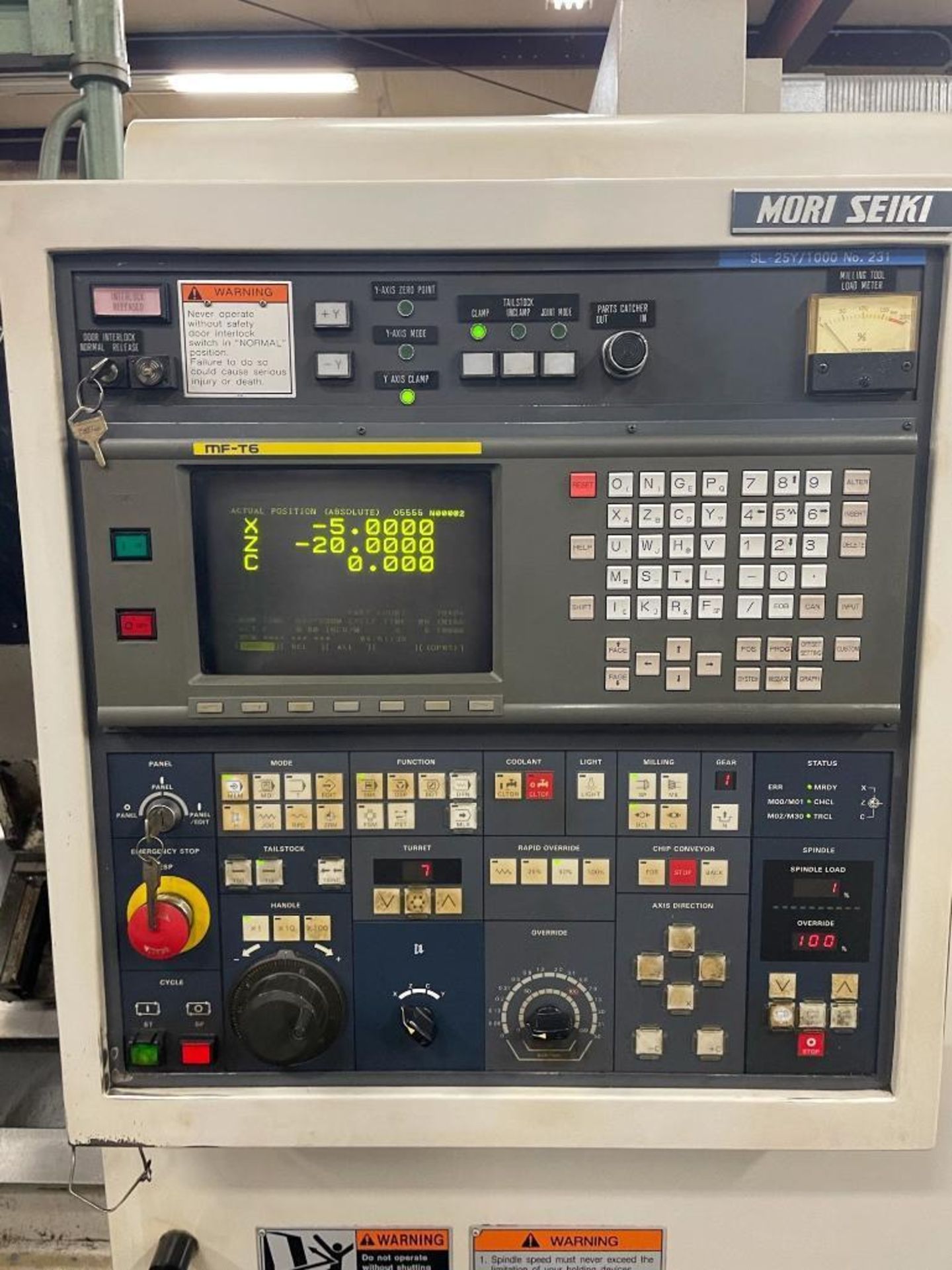 Mori Seiki SL-25Y/1000 CNC Slant Bed Lathe - Image 5 of 18