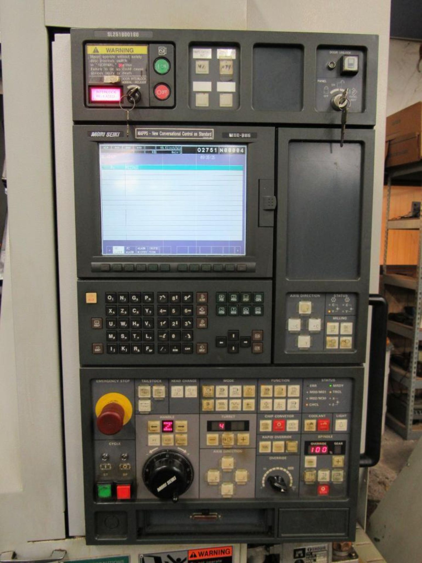 2002 Mori Seiki SL2500Y/650 CNC Slant Bed Lathe - Image 4 of 19