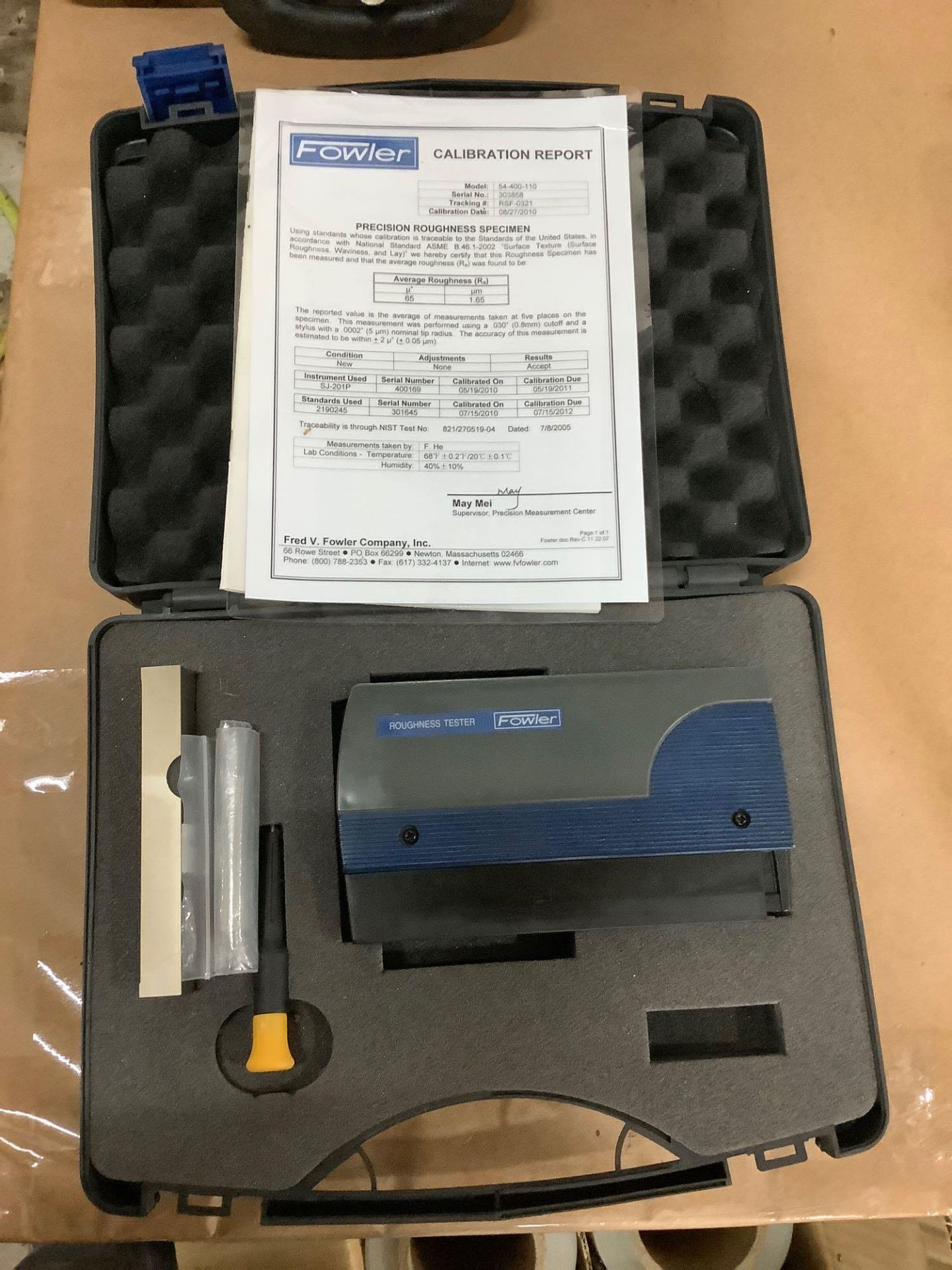 Fowler Portable Roughness Tester, Model 54-400-110