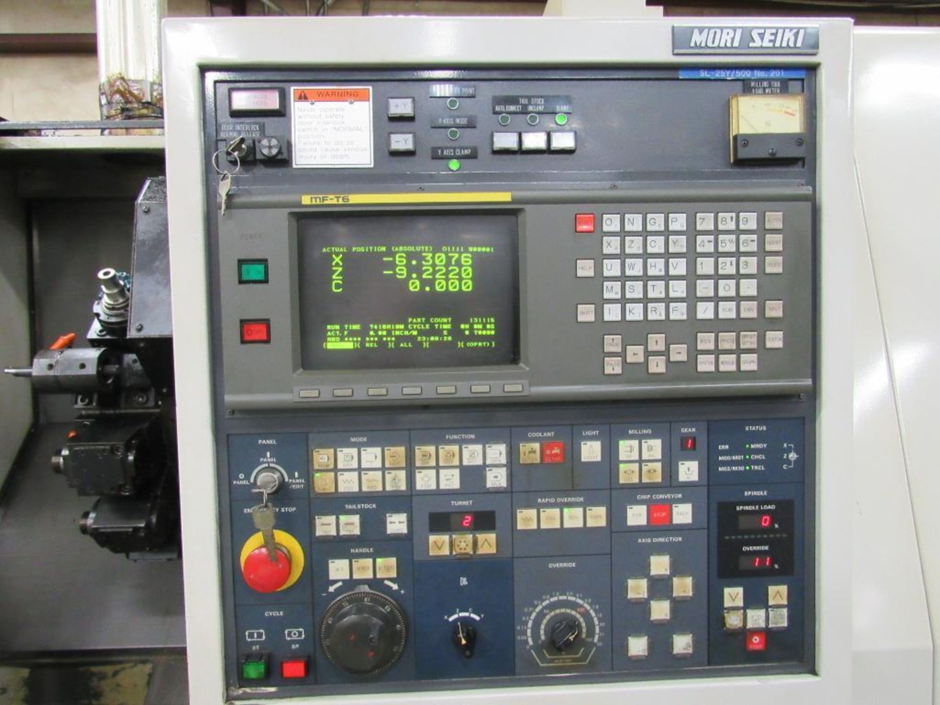 Mori Seiki SL-25Y/500 CNC Slant Bed Lathe - Image 5 of 15