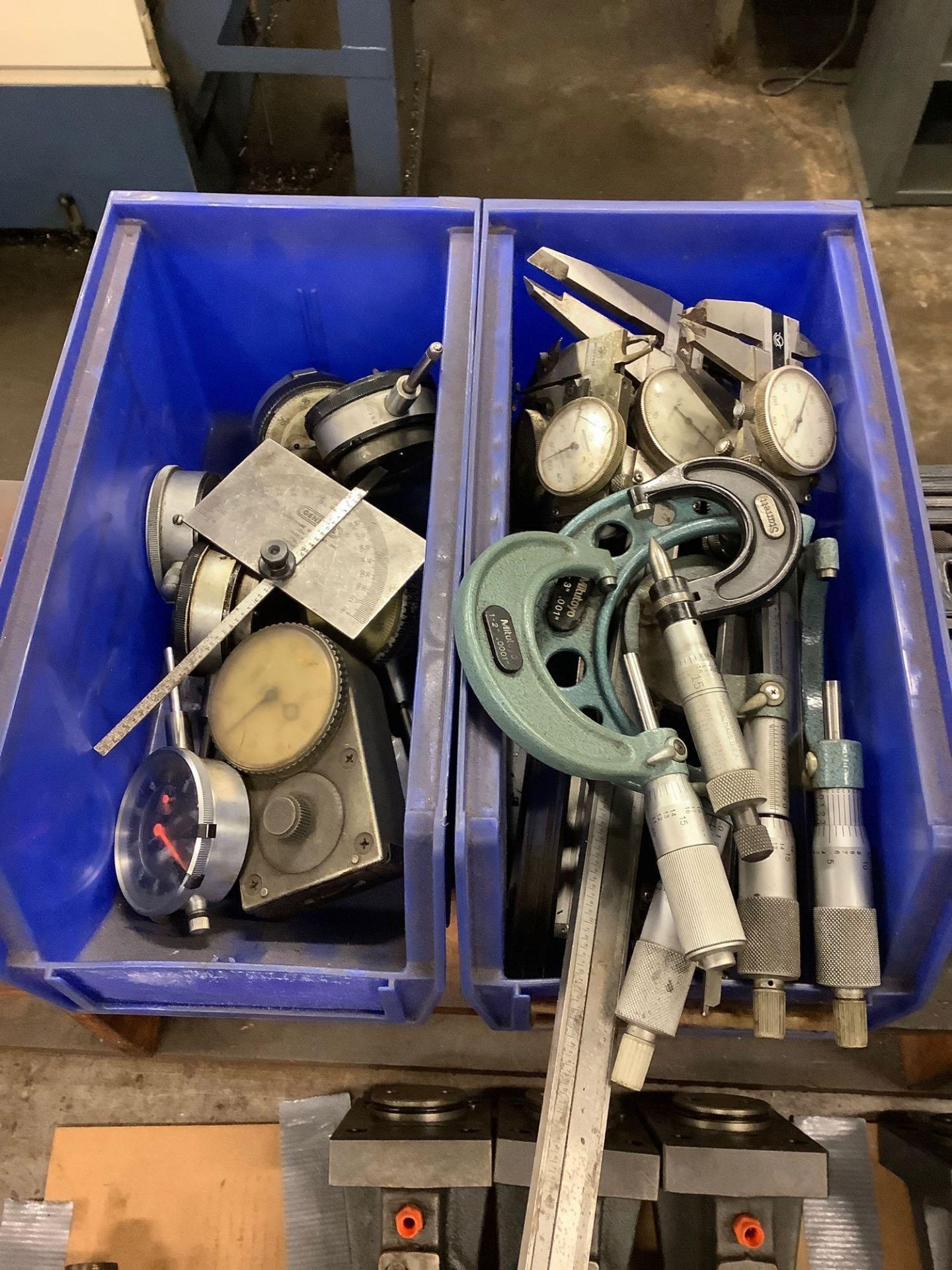 Lot: Calipers, Micrometers, Gauges; assorted sizes