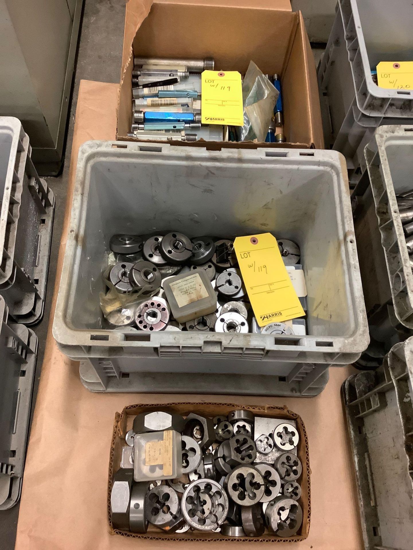Lot of Tooling: Thread Gages ID and OD, Die Nuts