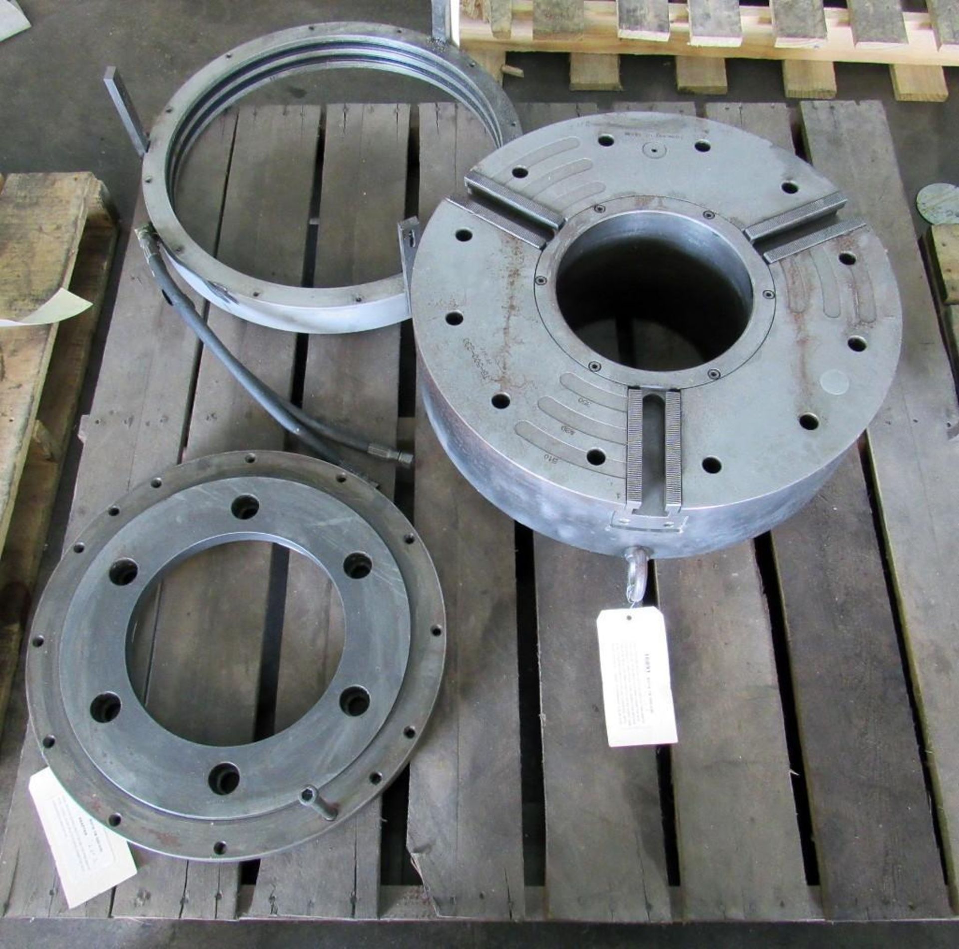 22.44" (570 mm) Schunk Model ROTA TB 500-230 3-Jaw Pneumatic Steel Chuck with Adapter Plates - Image 3 of 6