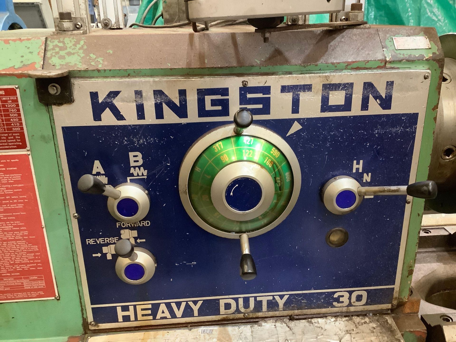 30" x 80" Kingston Heavy Duty 30, Model HR 2000 Engine Lathe - Image 18 of 24