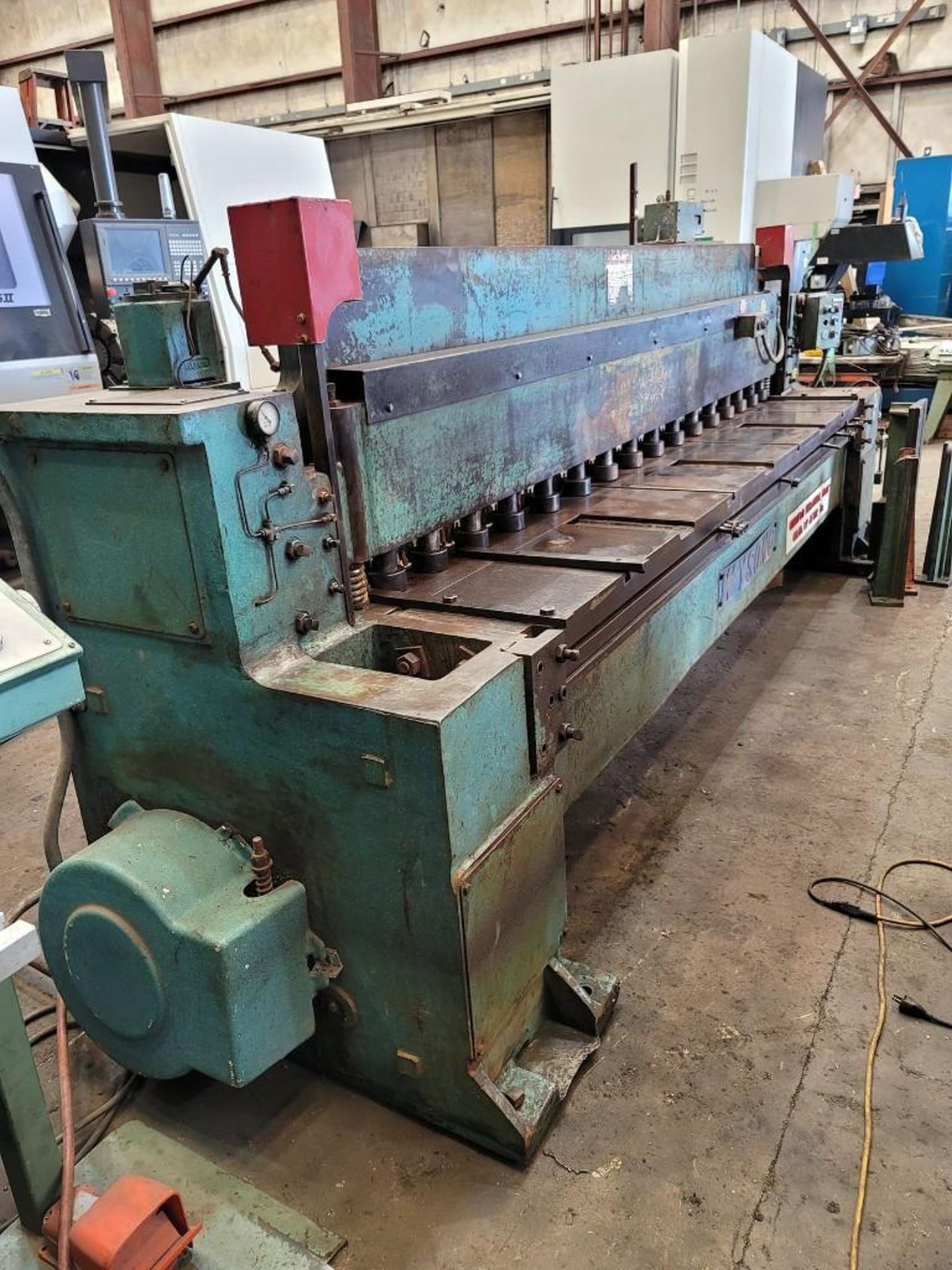 10' x 1/4" Wysong Model 1025 Mechanical Shear - Image 4 of 11