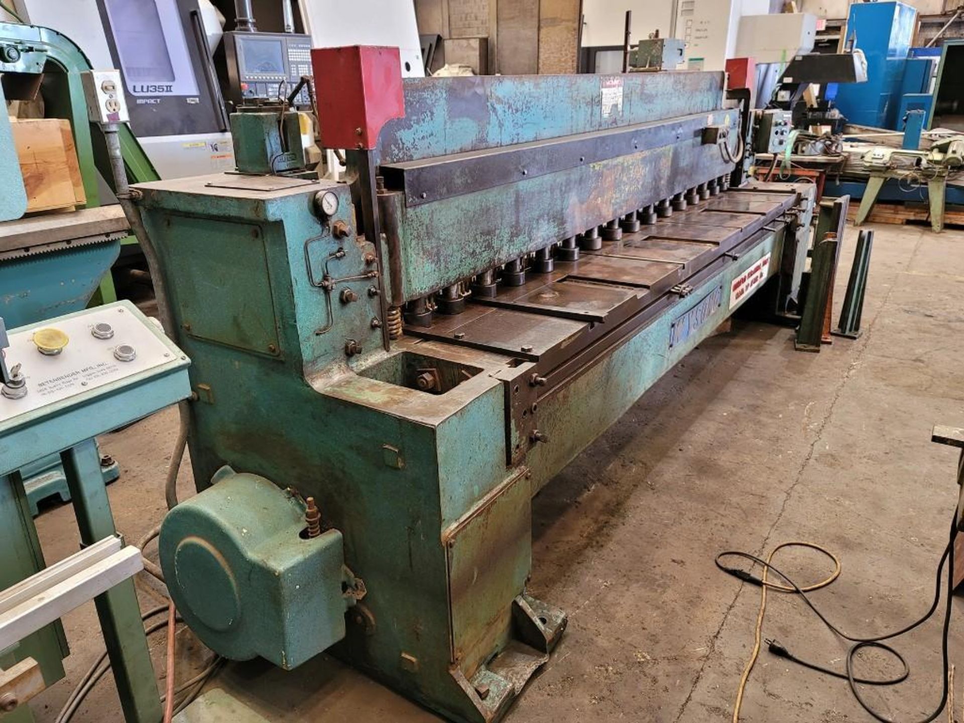 10' x 1/4" Wysong Model 1025 Mechanical Shear - Image 3 of 11