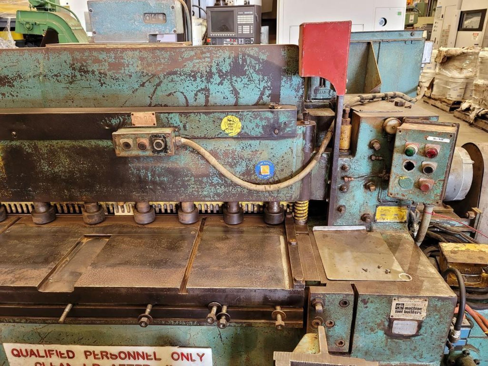 10' x 1/4" Wysong Model 1025 Mechanical Shear - Image 7 of 11