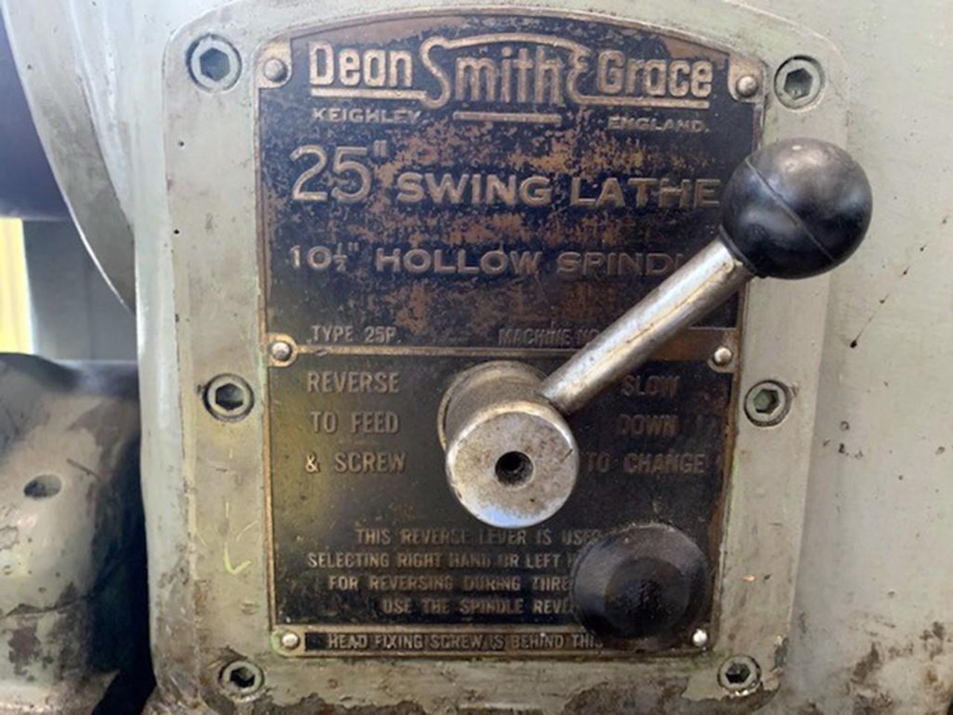 26" x 118" Dean, Smith & Grace Model 25P Hollow Spindle Lathe with 10.5" Spindle Bore - Image 6 of 10