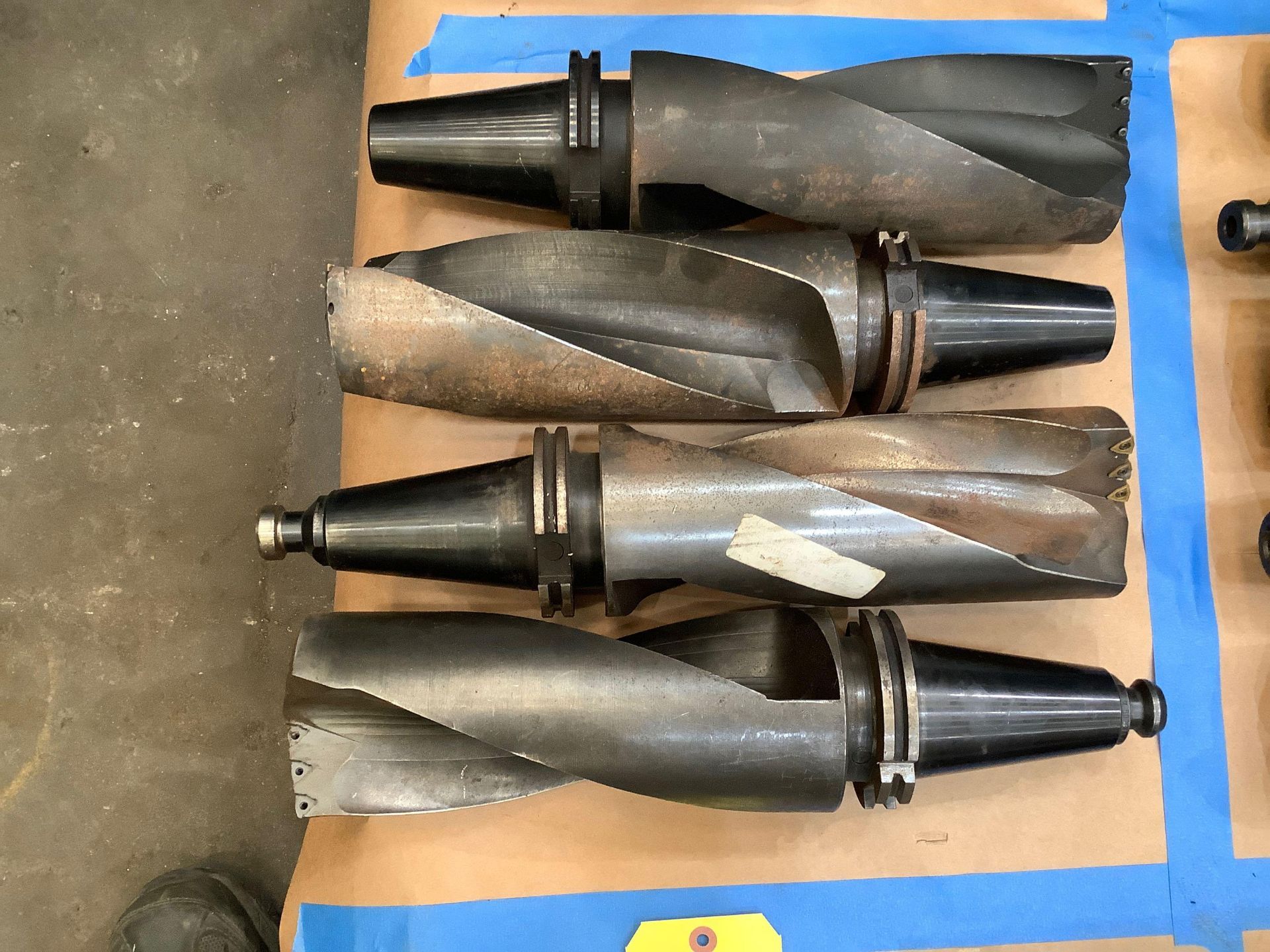 Lot of 4: Oversize Drills with inserts, Taper. See Photo