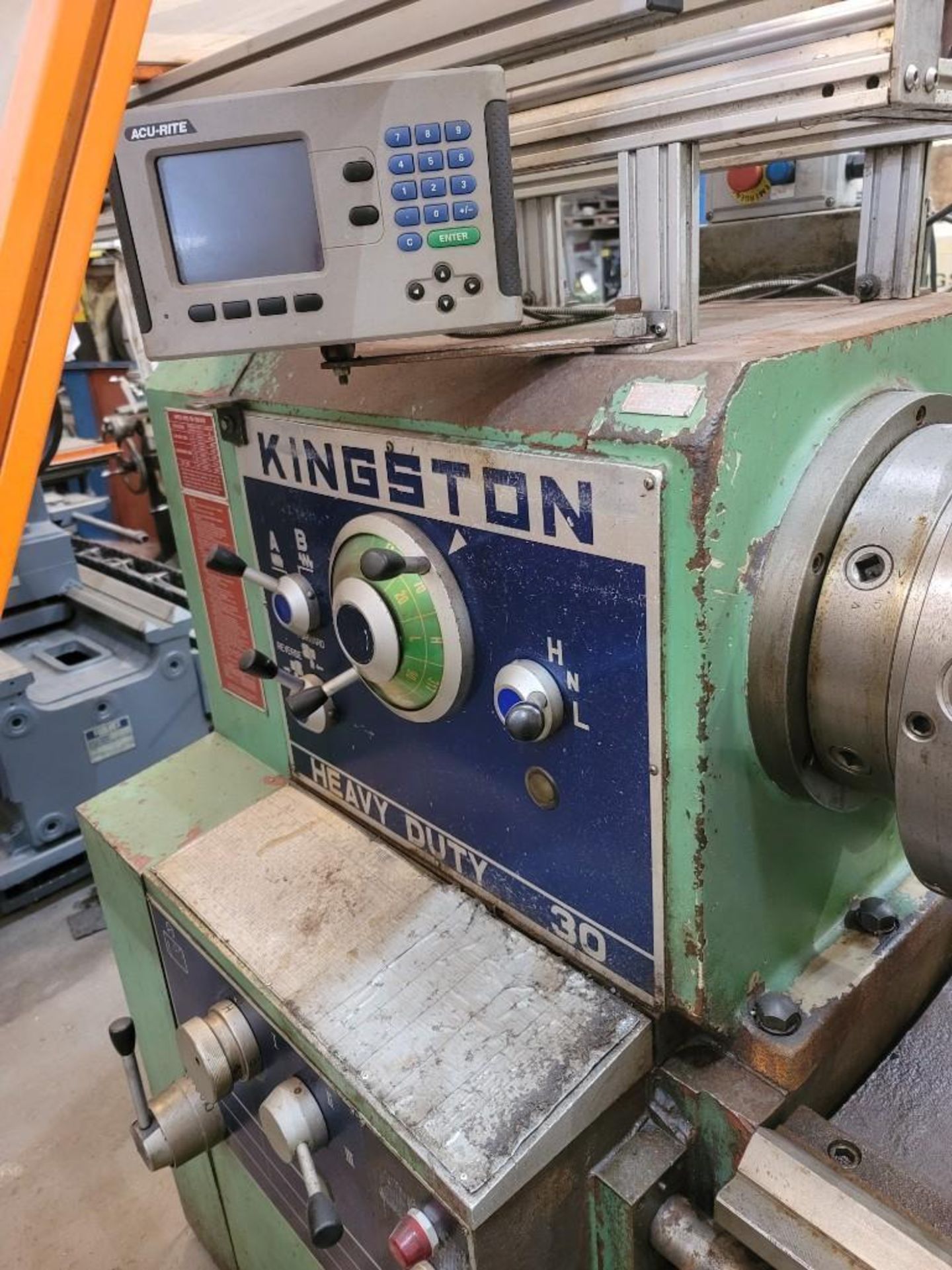 30" x 80" Kingston Heavy Duty 30, Model HR 2000 Engine Lathe - Image 9 of 24