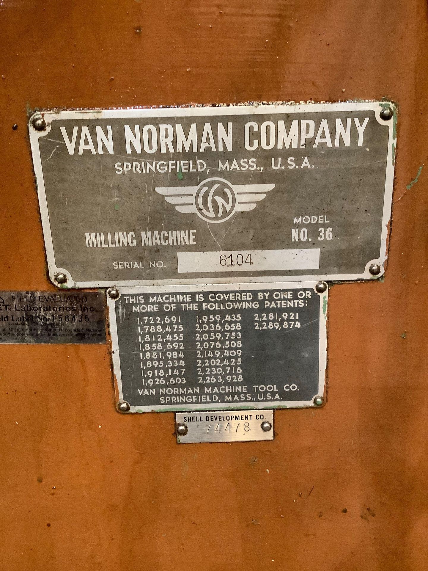 Van Norman Model 36 Universal Milling Machine - Image 8 of 8