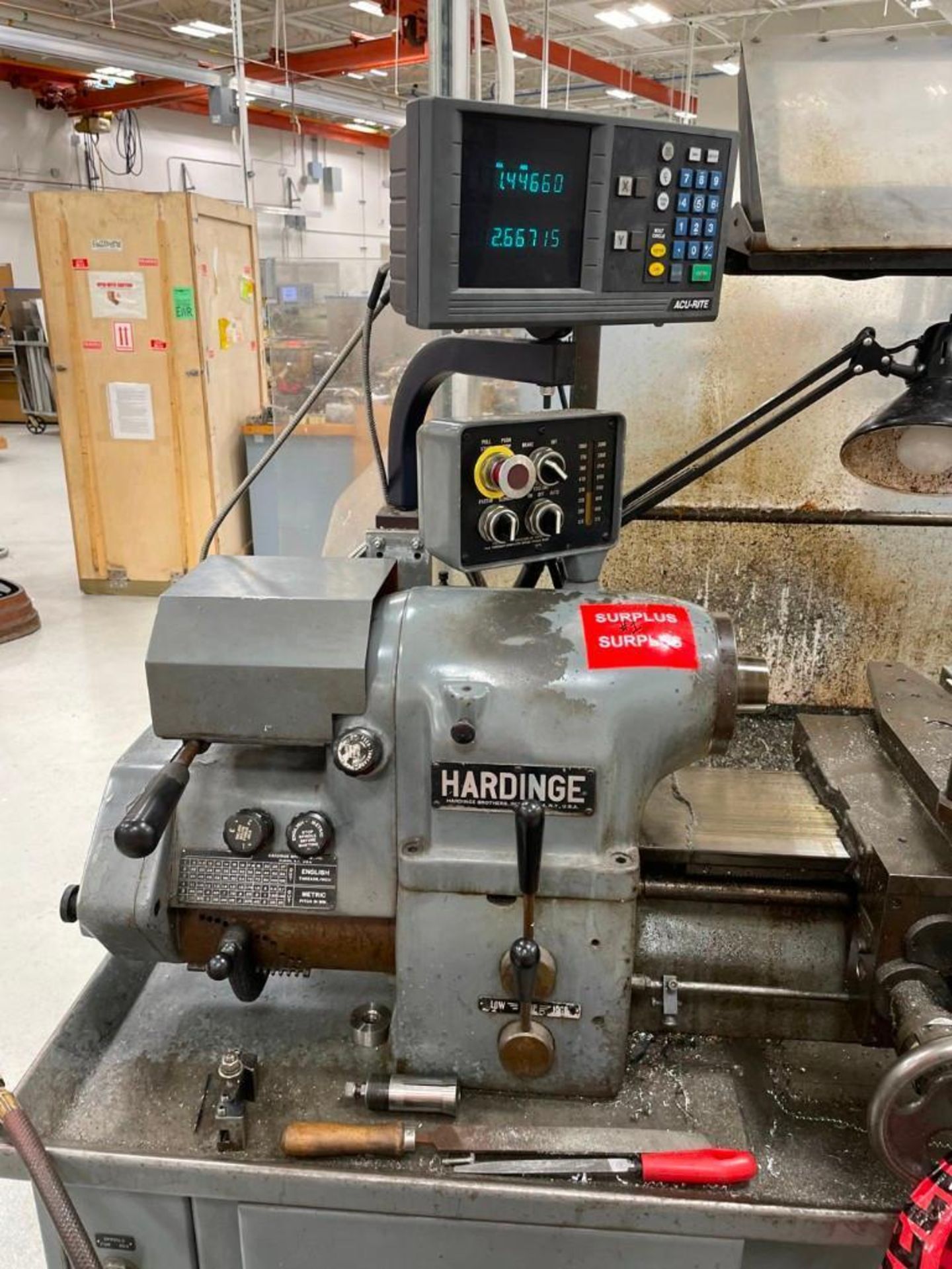 10" x 20" Hardinge Model HLV-H Precision Lathe - Image 3 of 15