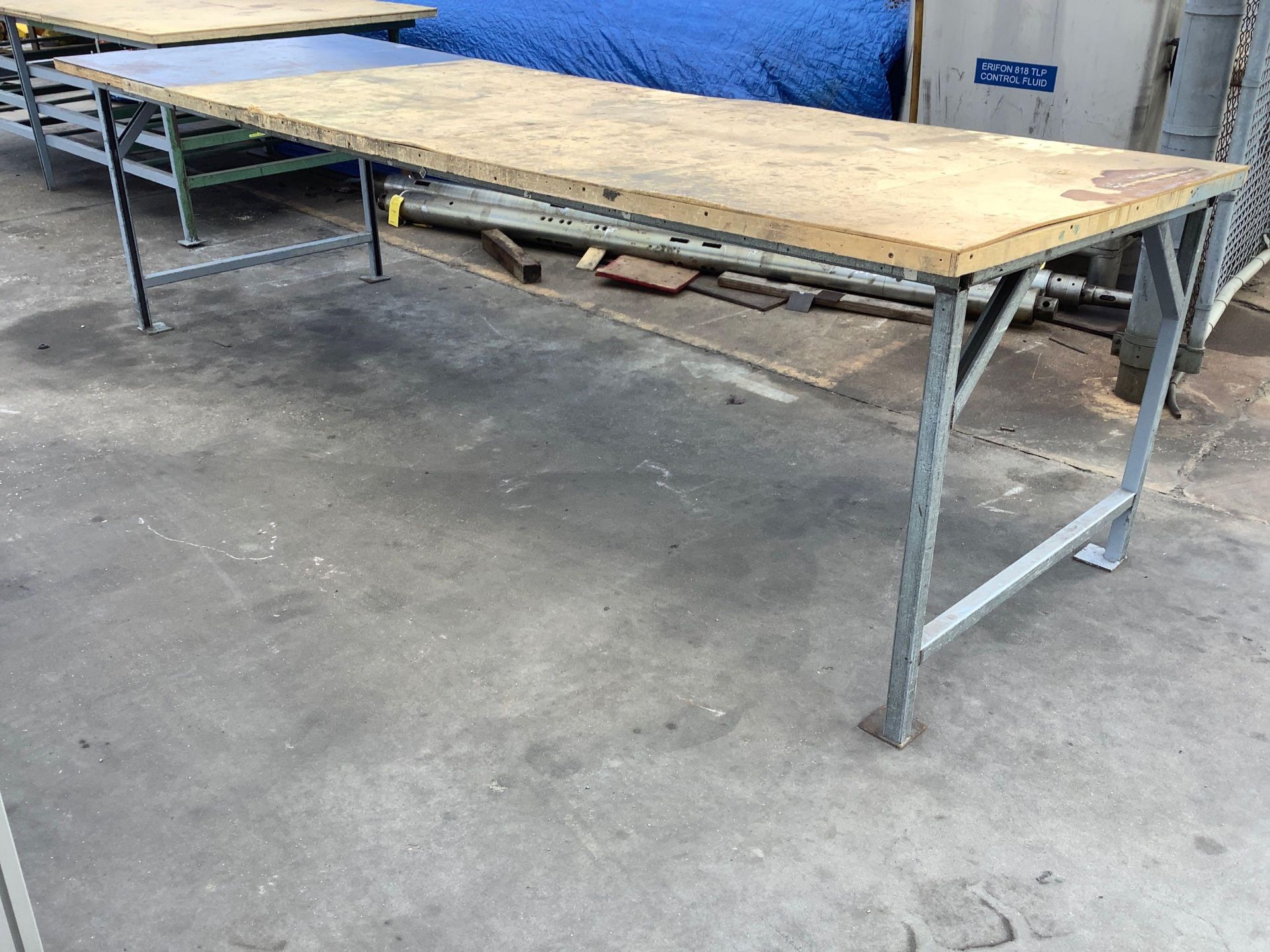 4' x 12' Steel Frame Table, content on or under NOT included,