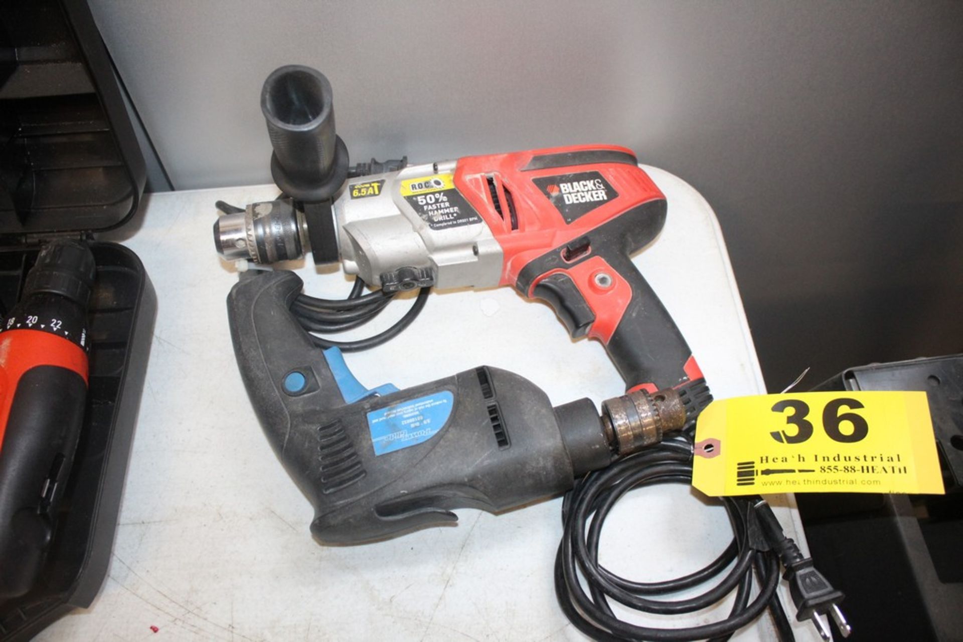 (2) ELECTRIC DRILLS, BLACK & DECKER HAMMER DRILL AND POWER GLIDE DRILL