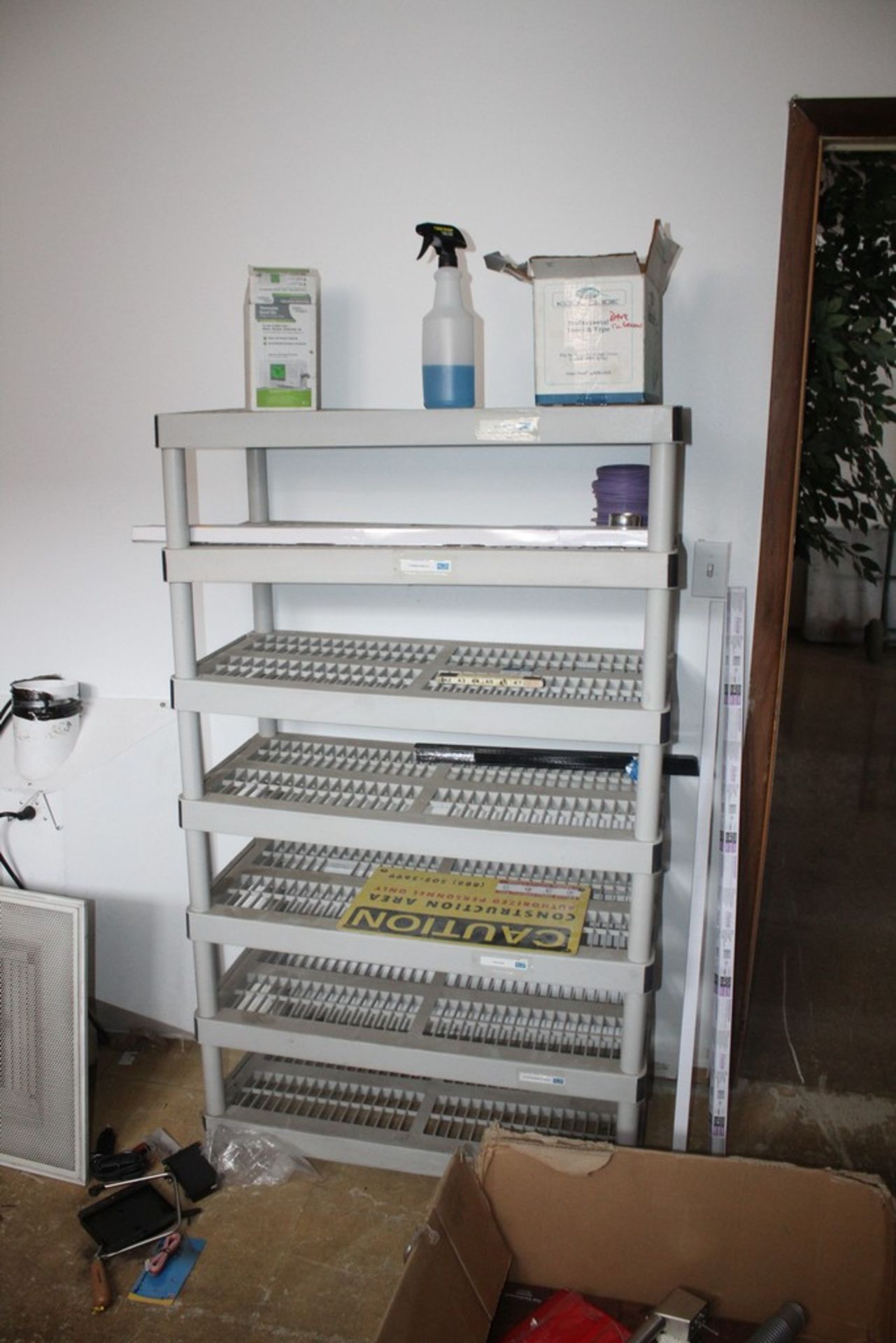 (2) PLASTIC SHELVING UNITS, 36" X 18" X 60" - Image 2 of 2