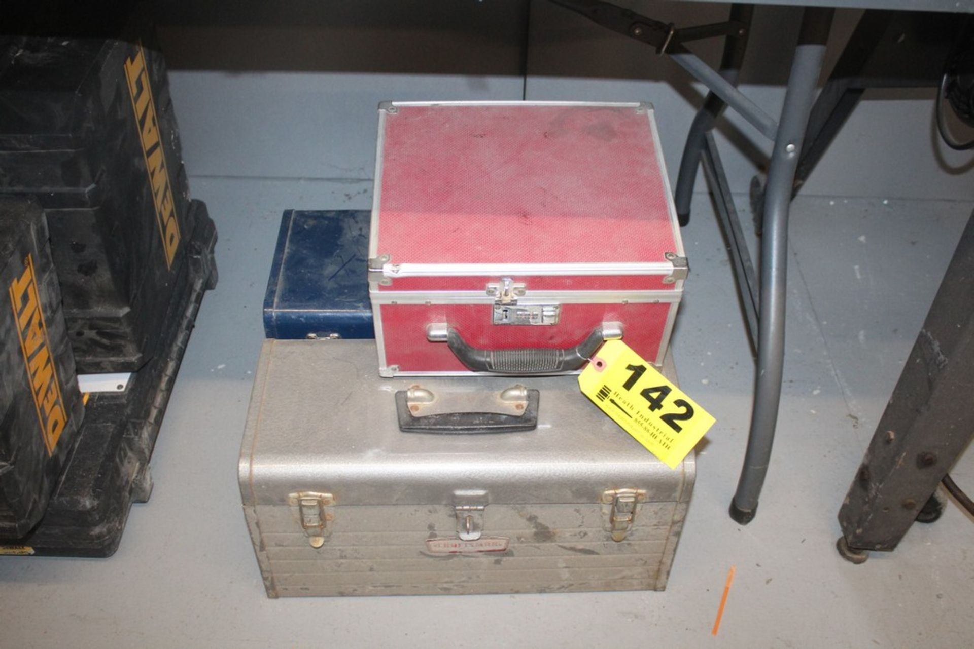(2) STEEL TOOL BOXES AND STORAGE BOX