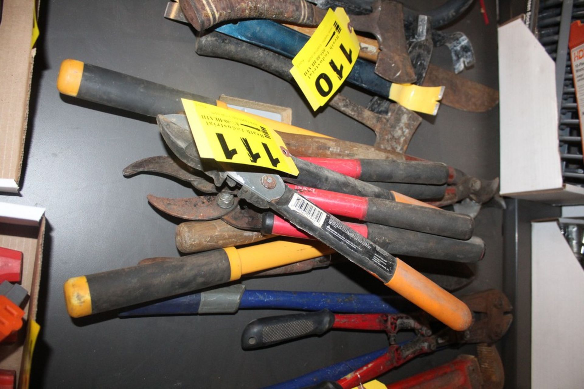 ASSORTED TREE PRUNERS AND SHEARS