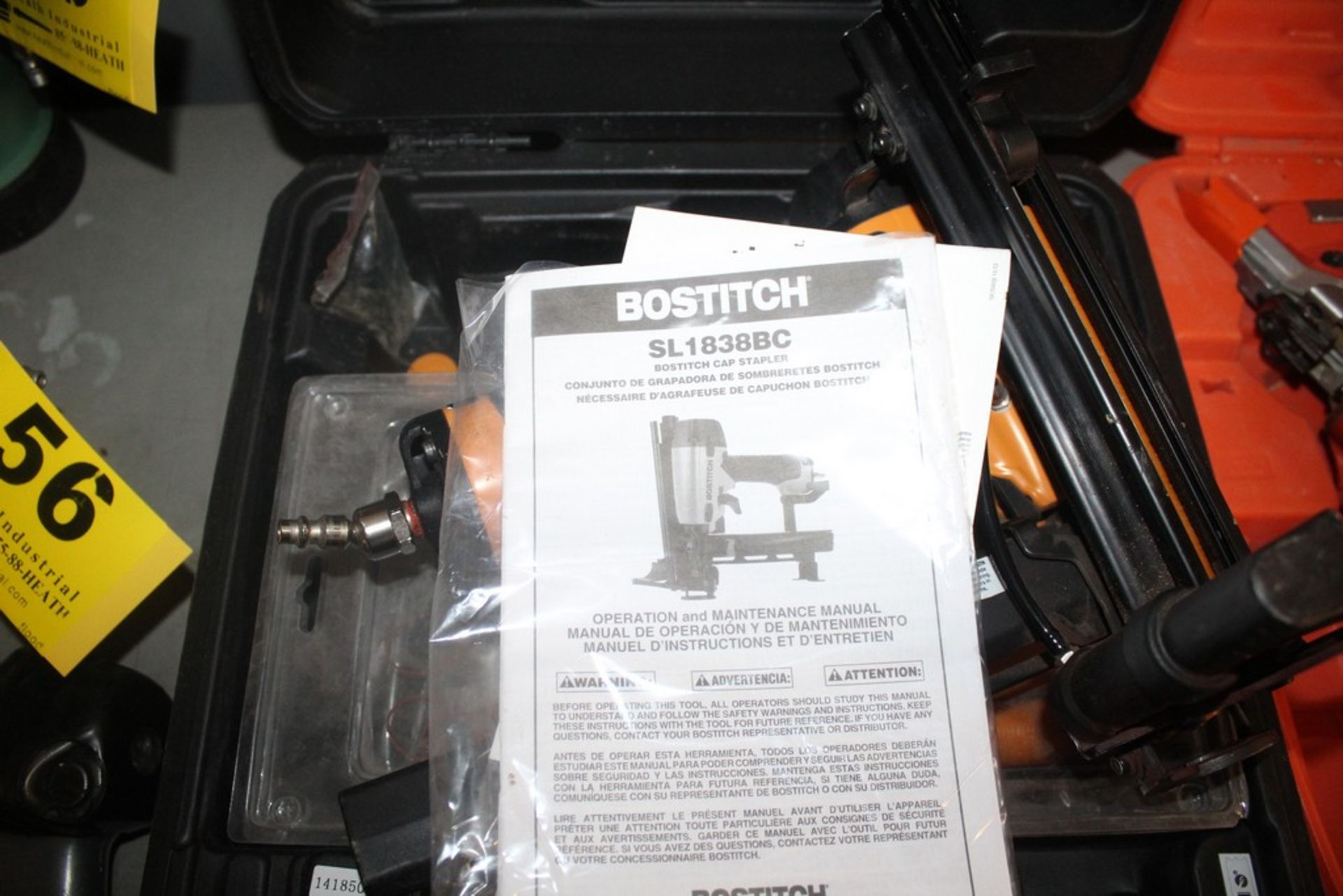 BOSTICH MODEL SL1838BC PNEUMATIC CAP STAPLER - Image 2 of 2