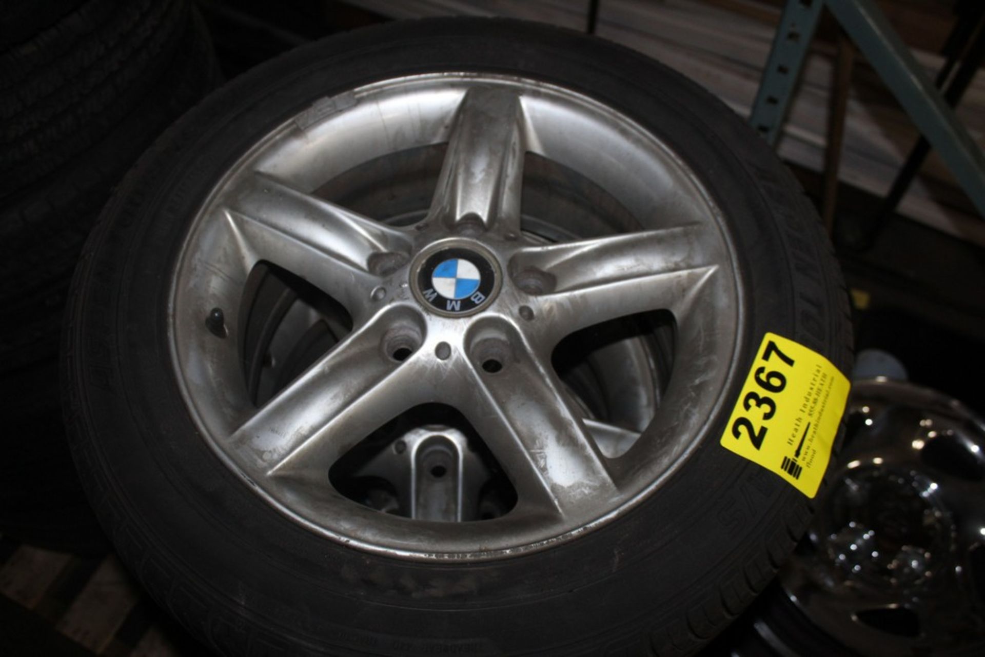 (5) 205/55R16 91H TIRES WITH (4) BMW RIMS - Image 2 of 2